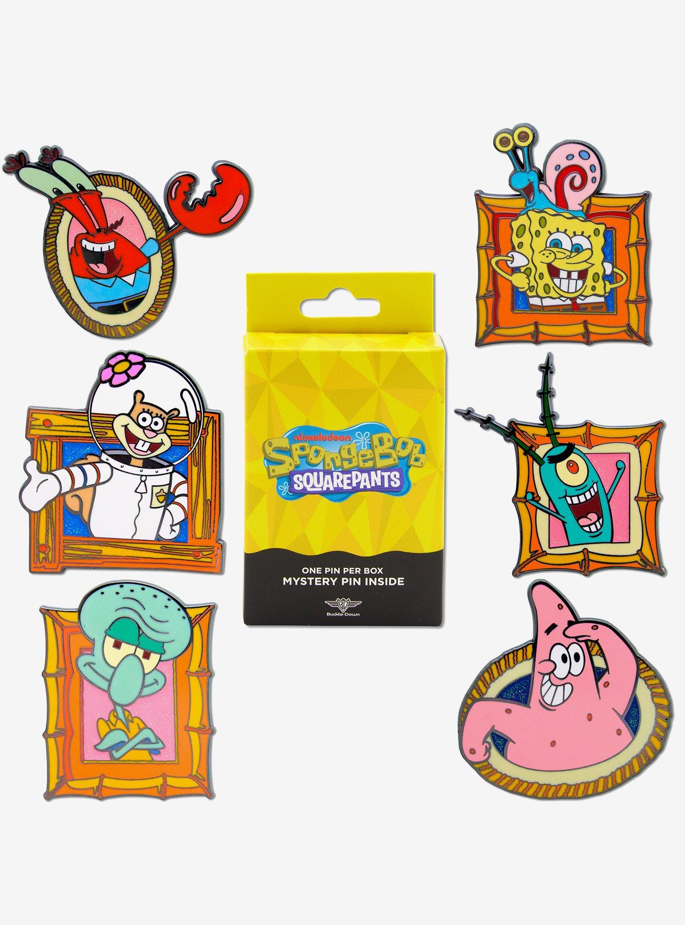 SpongeBob SquarePants Character Portraits Mystery Enamel Pin Blind Box Series 2 Pack