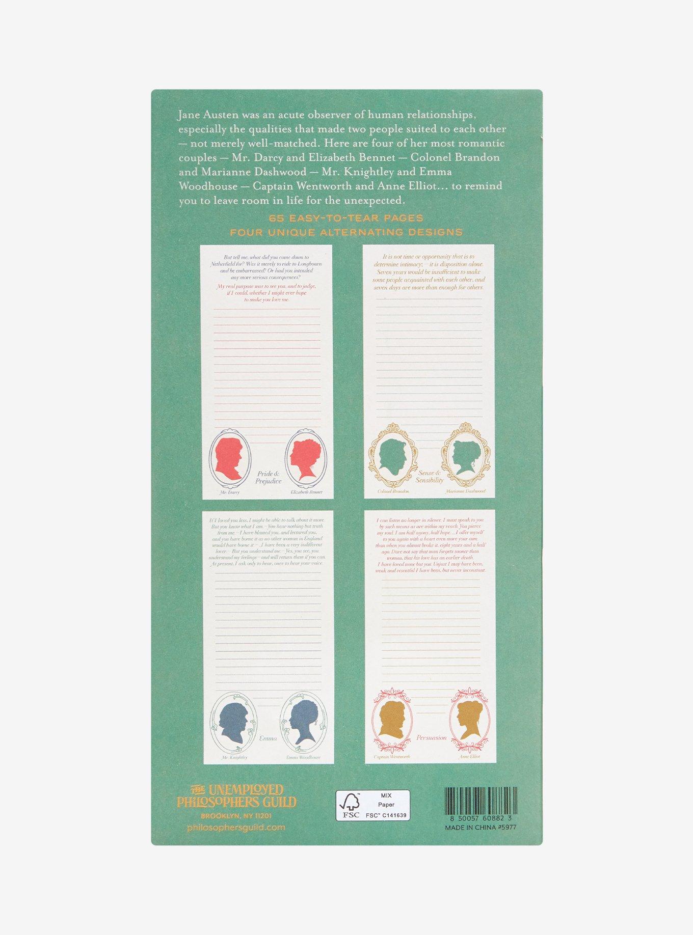 Jane Austen Lovers Notepad, , alternate - view 3