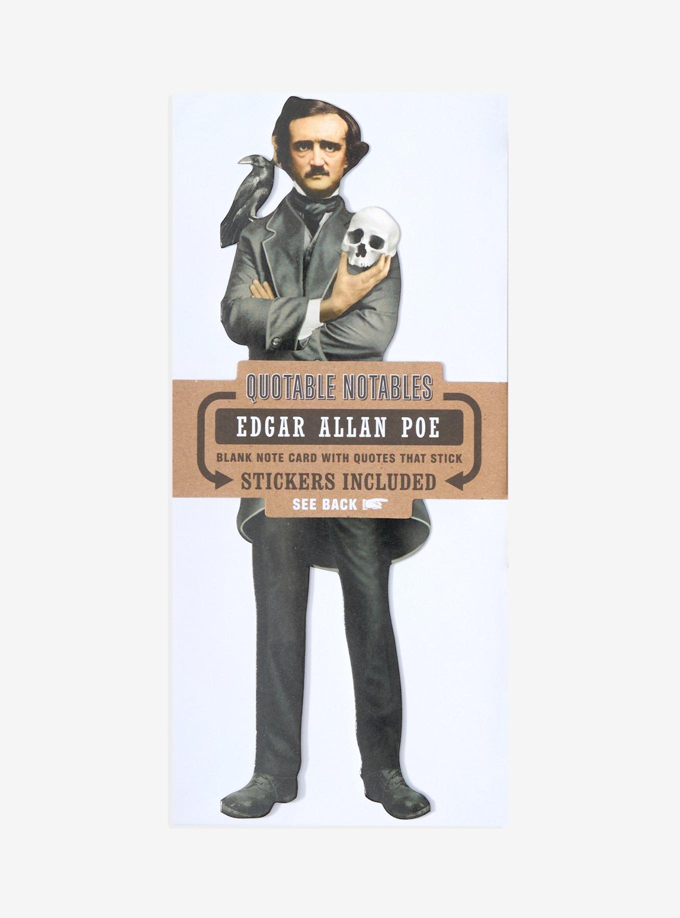 Quotable Notables Edgar Allan Poe Greeting Card & Sticker Sheet, , hi-res
