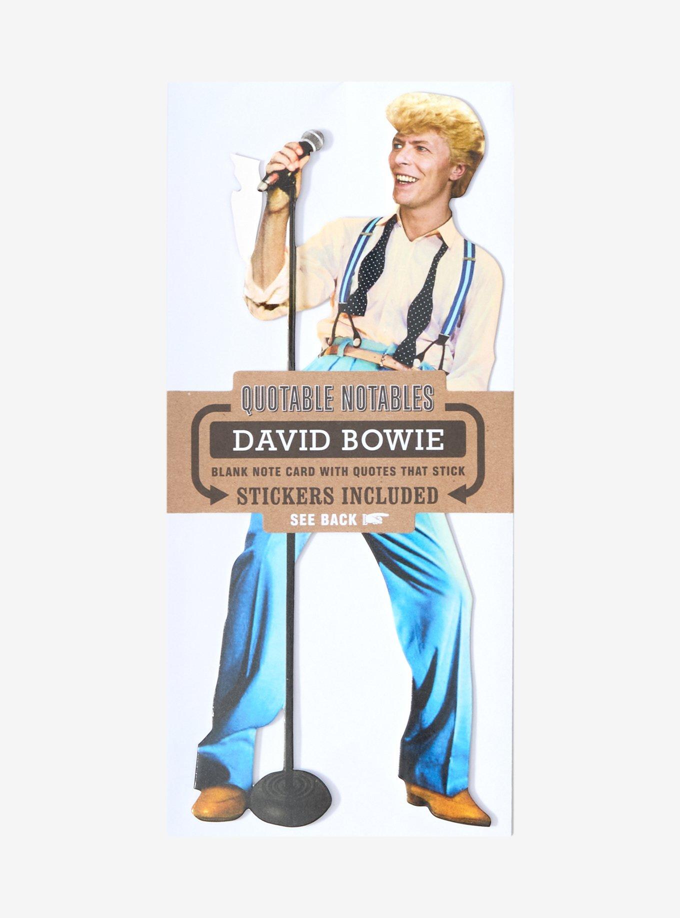 Quotable Notables David Bowie Greeting Card & Sticker Sheet, , hi-res