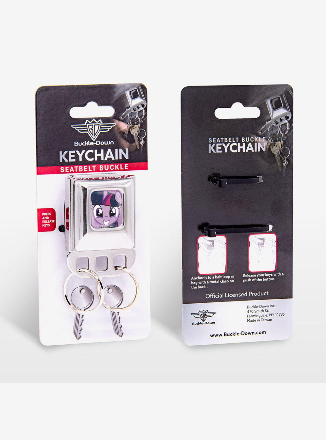 My Little Pony Twilight Sparkle Close Up Seatbelt Buckle Keychain, , alternate