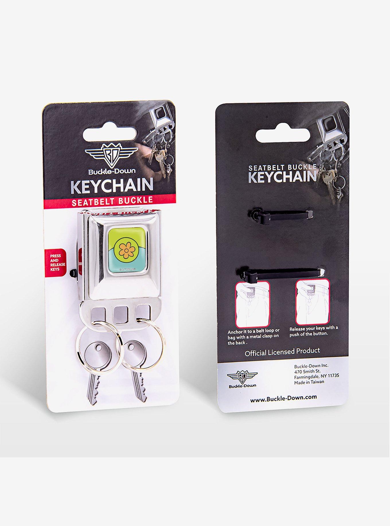 Scooby-Doo! Mystery Machine Van Emblem Seatbelt Buckle Keychain, , alternate