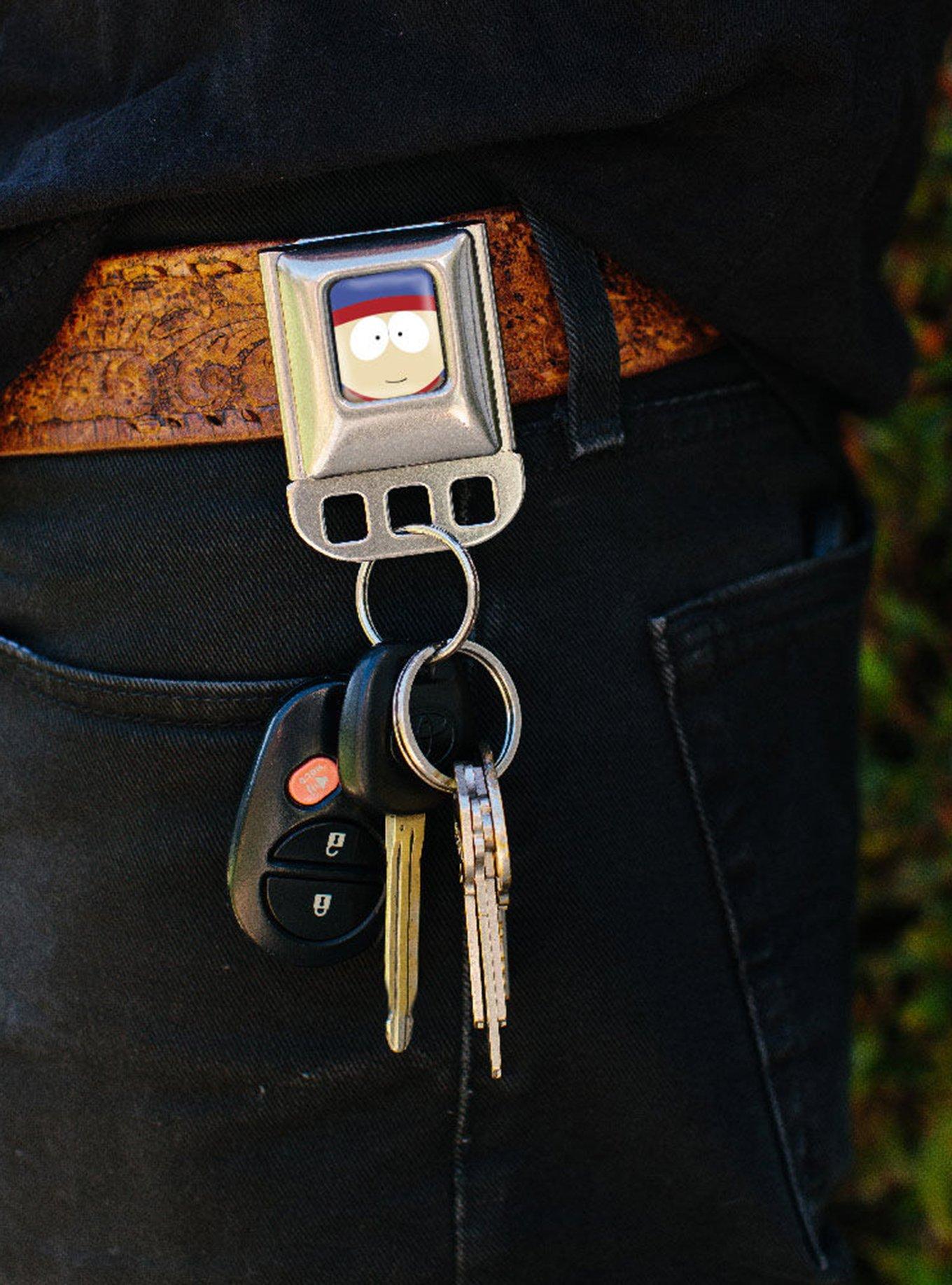 South Park Stan Marsh Face Close Up Seatbelt Buckle Keychain, , alternate