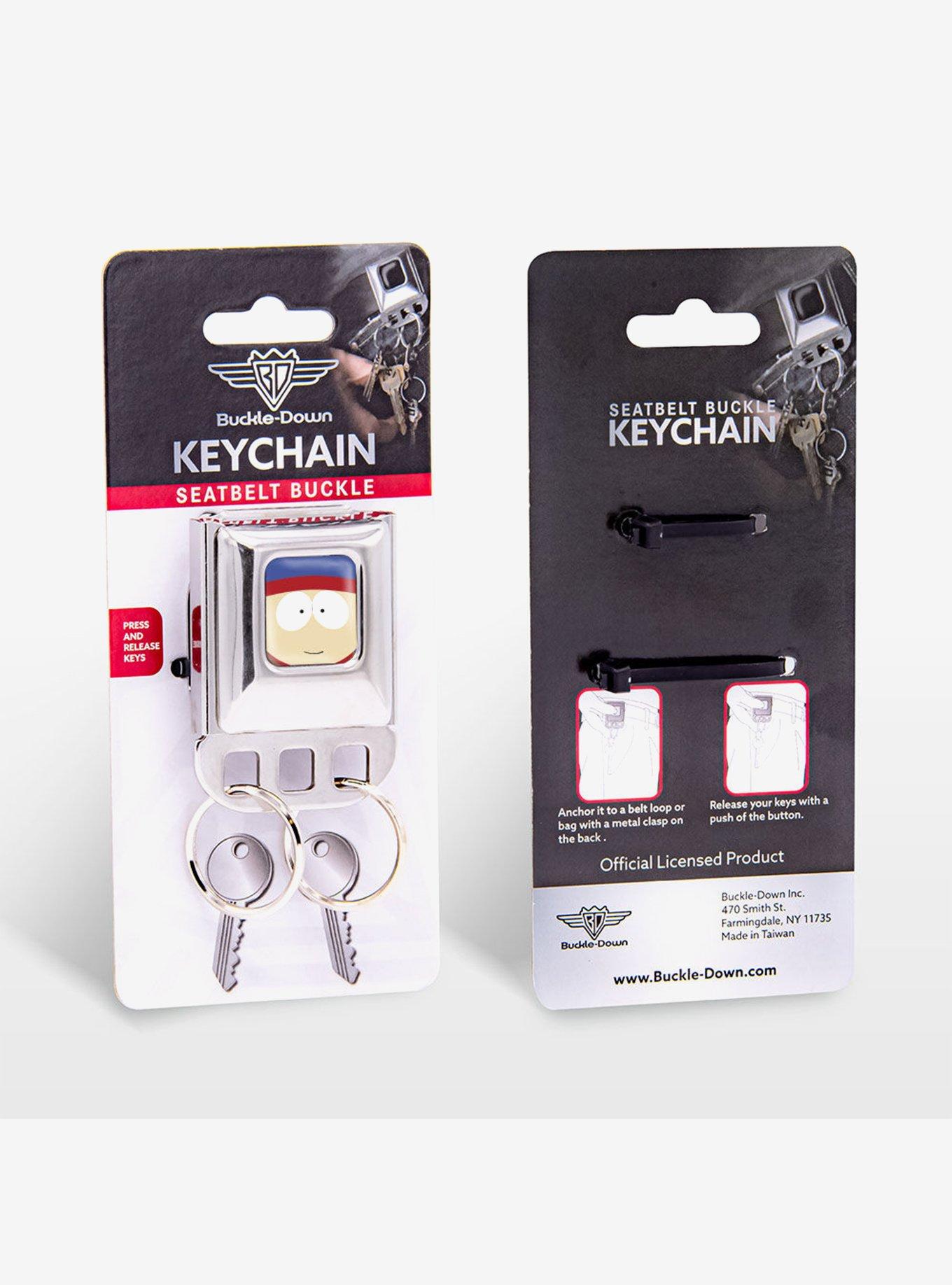 South Park Stan Marsh Face Close Up Seatbelt Buckle Keychain, , alternate