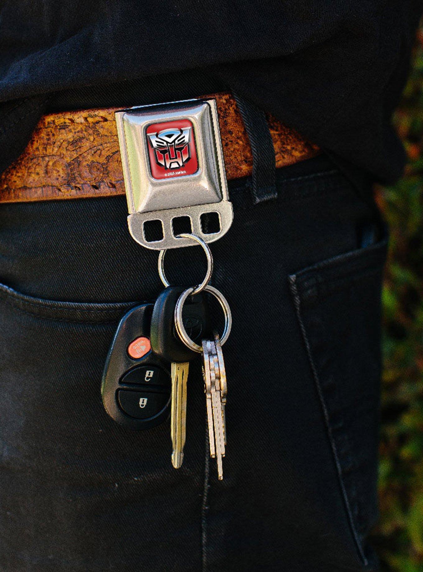 Transformers Autobots Logo Seatbelt Buckle Keychain, , alternate
