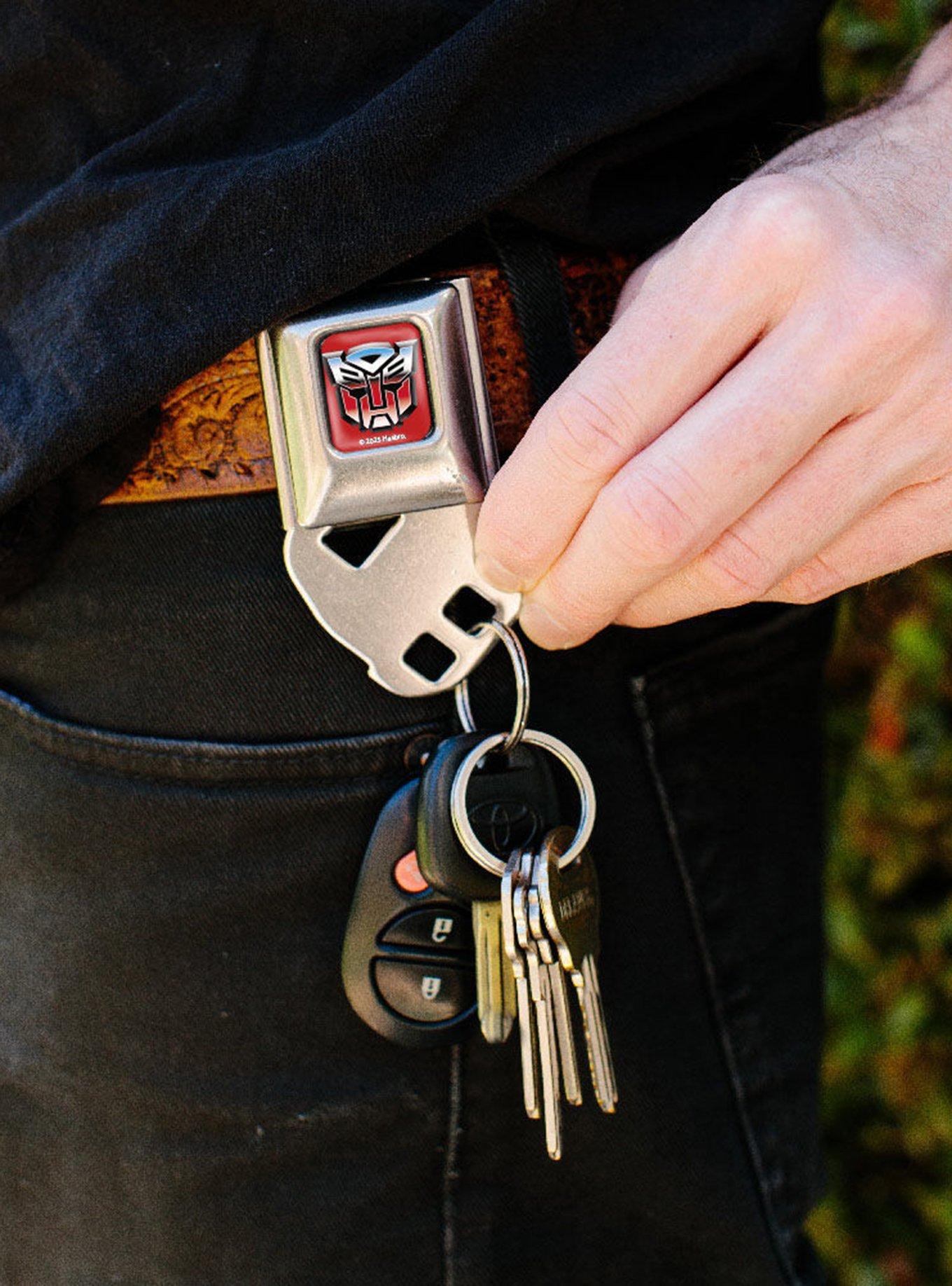 Transformers Autobots Logo Seatbelt Buckle Keychain, , alternate