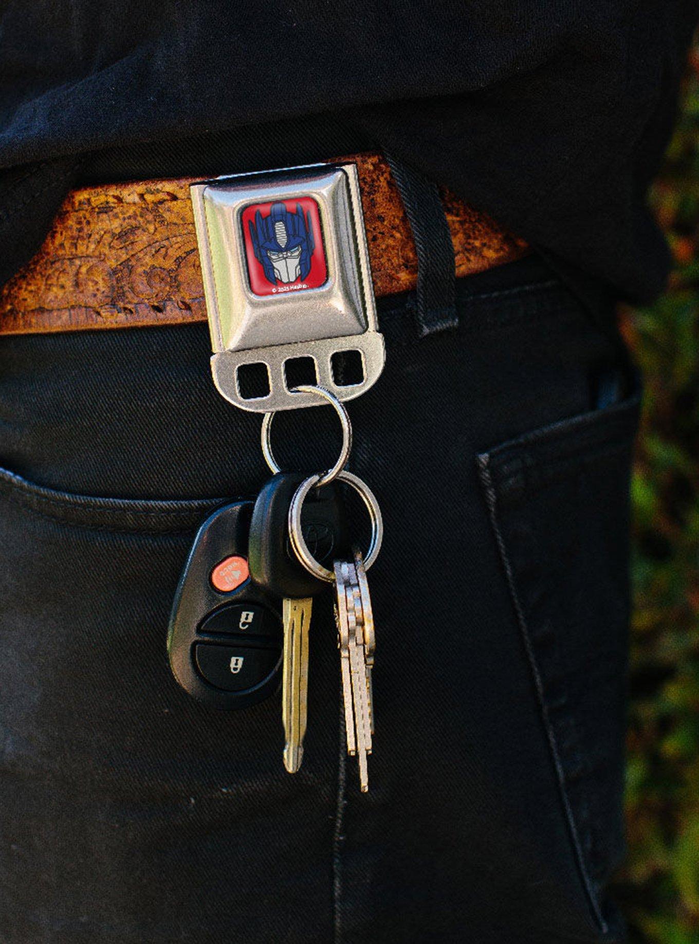 Transformers Optimus Prime Face Seatbelt Buckle Keychain, , alternate