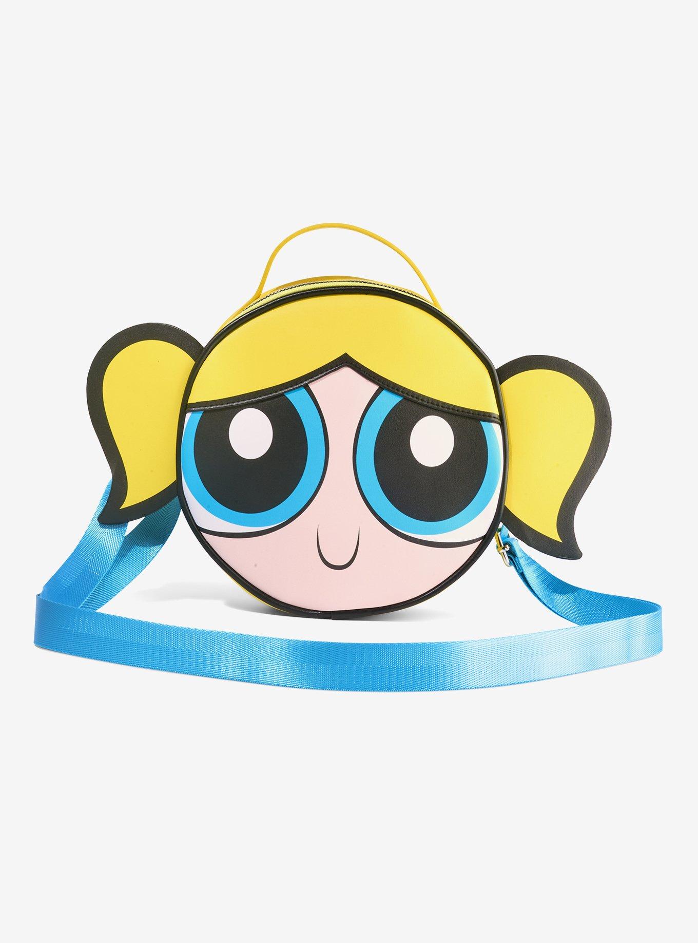 The Powerpuff Girls Bubbles Smiling Face Close Up Crossbody Bag, , hi-res