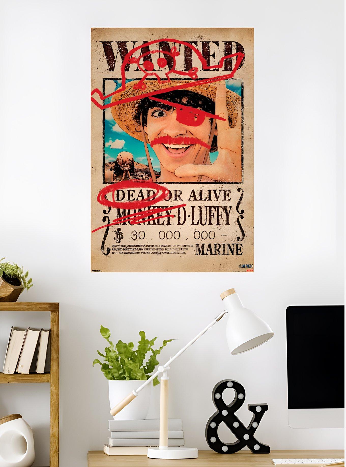 One Piece Luffy Wanted Poster, , hi-res
