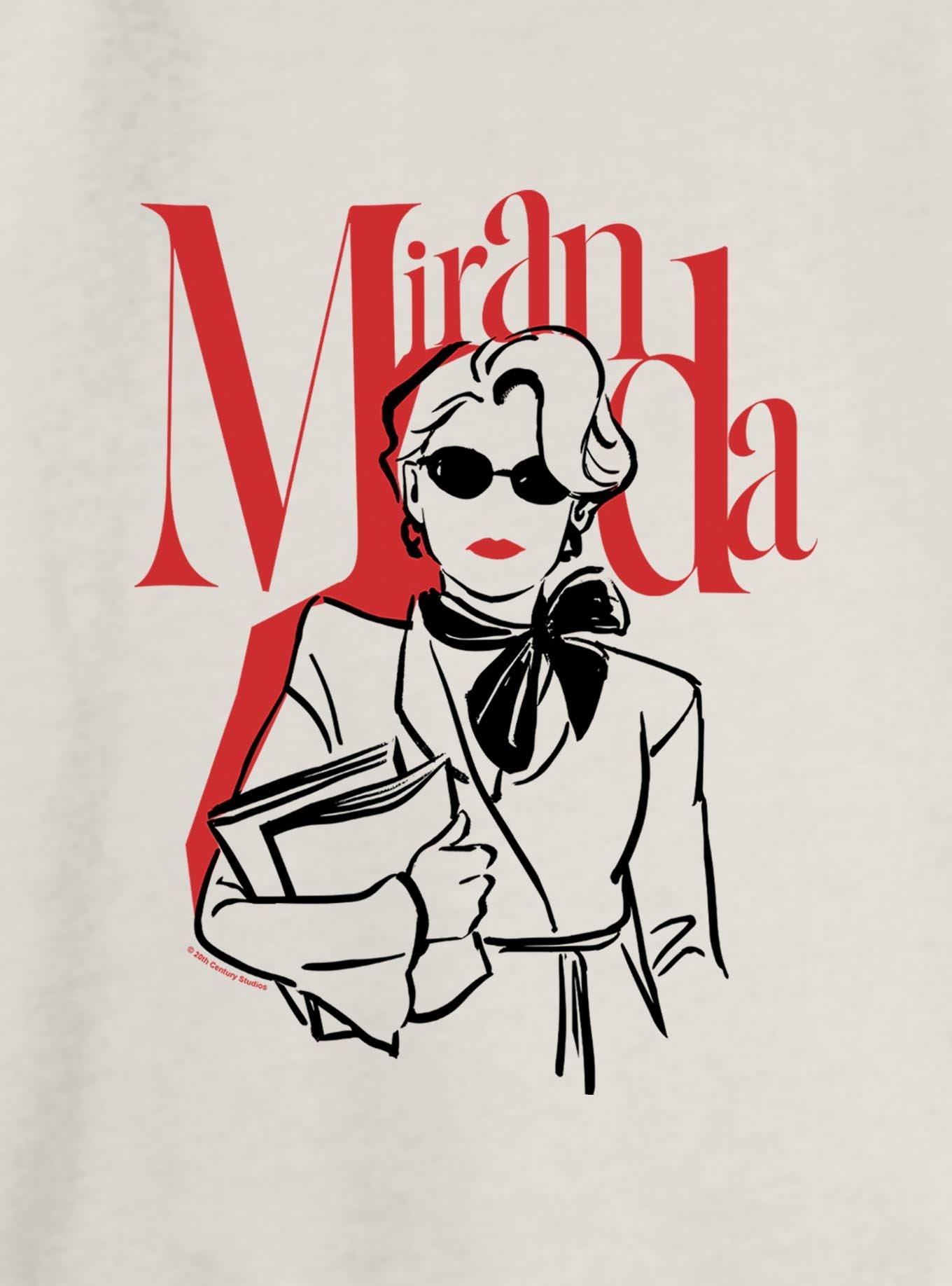 The Devil Wears Prada 2 Miranda Fashion Sketch Girls Slouchy Sweatshirt, , hi-res