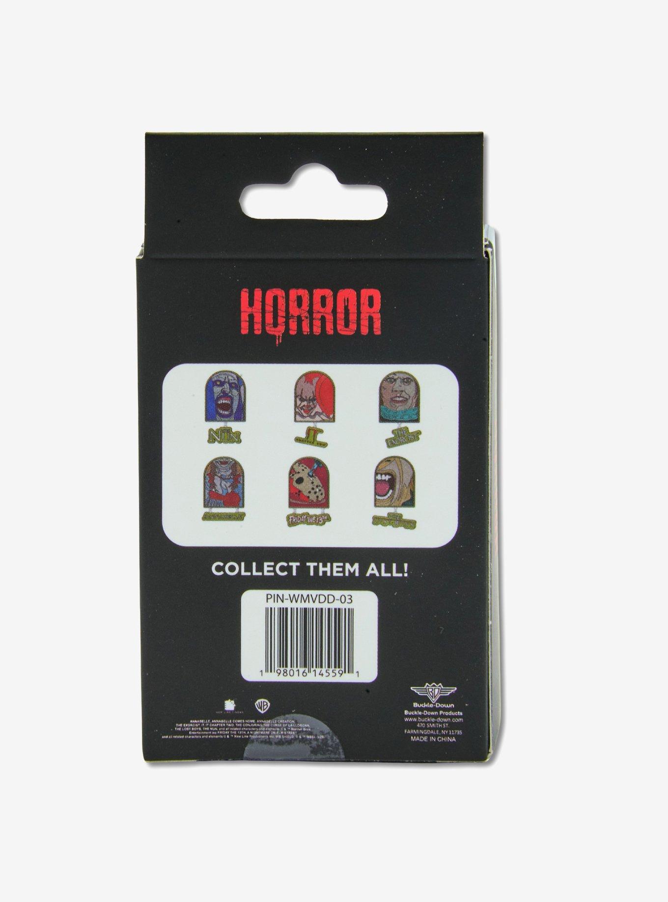 Warner Horror Movie Title Logos Mystery Enamel Pin Blind Box Series, , alternate