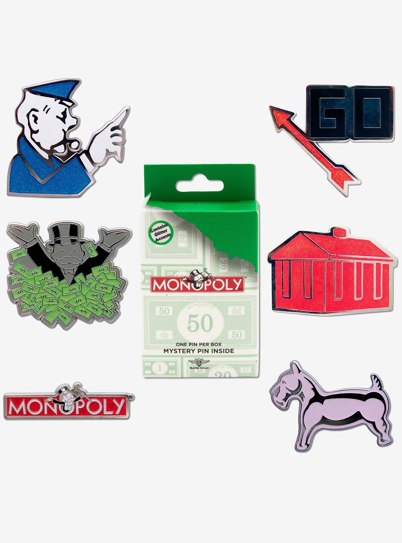 Monopoly Mystery Enamel Pin Blind Box Series 2 Pack, , hi-res