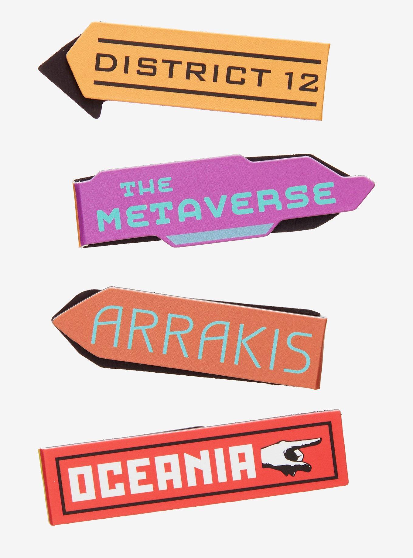 Literary Places Science Fiction Magnetic Bookmark Set, , hi-res