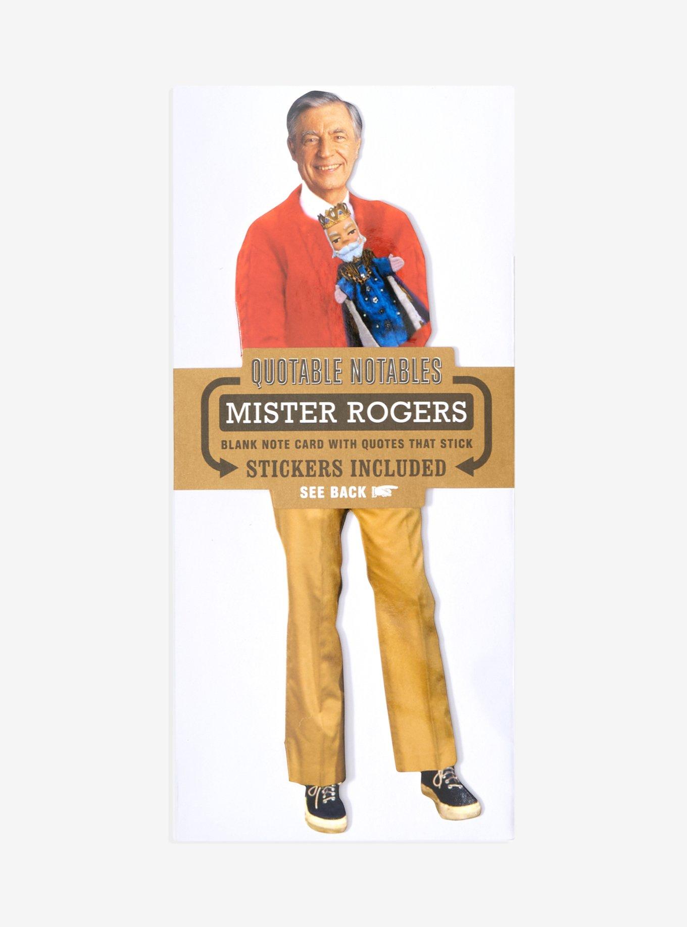 Quotable Notables Mister Rogers Greeting Card & Sticker Sheet, , hi-res