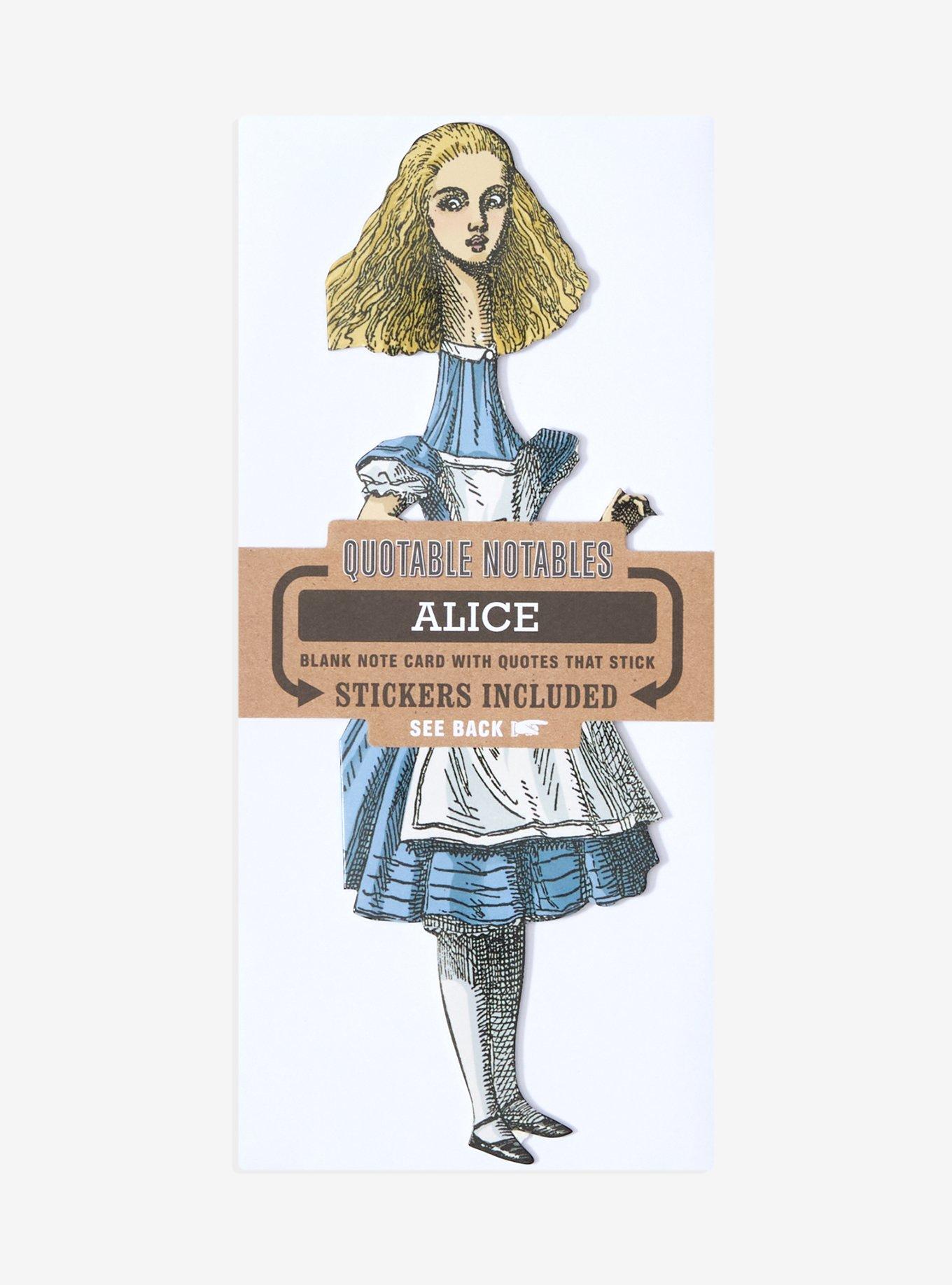 Quotable Notables Alice Greeting Card & Sticker Sheet, , hi-res