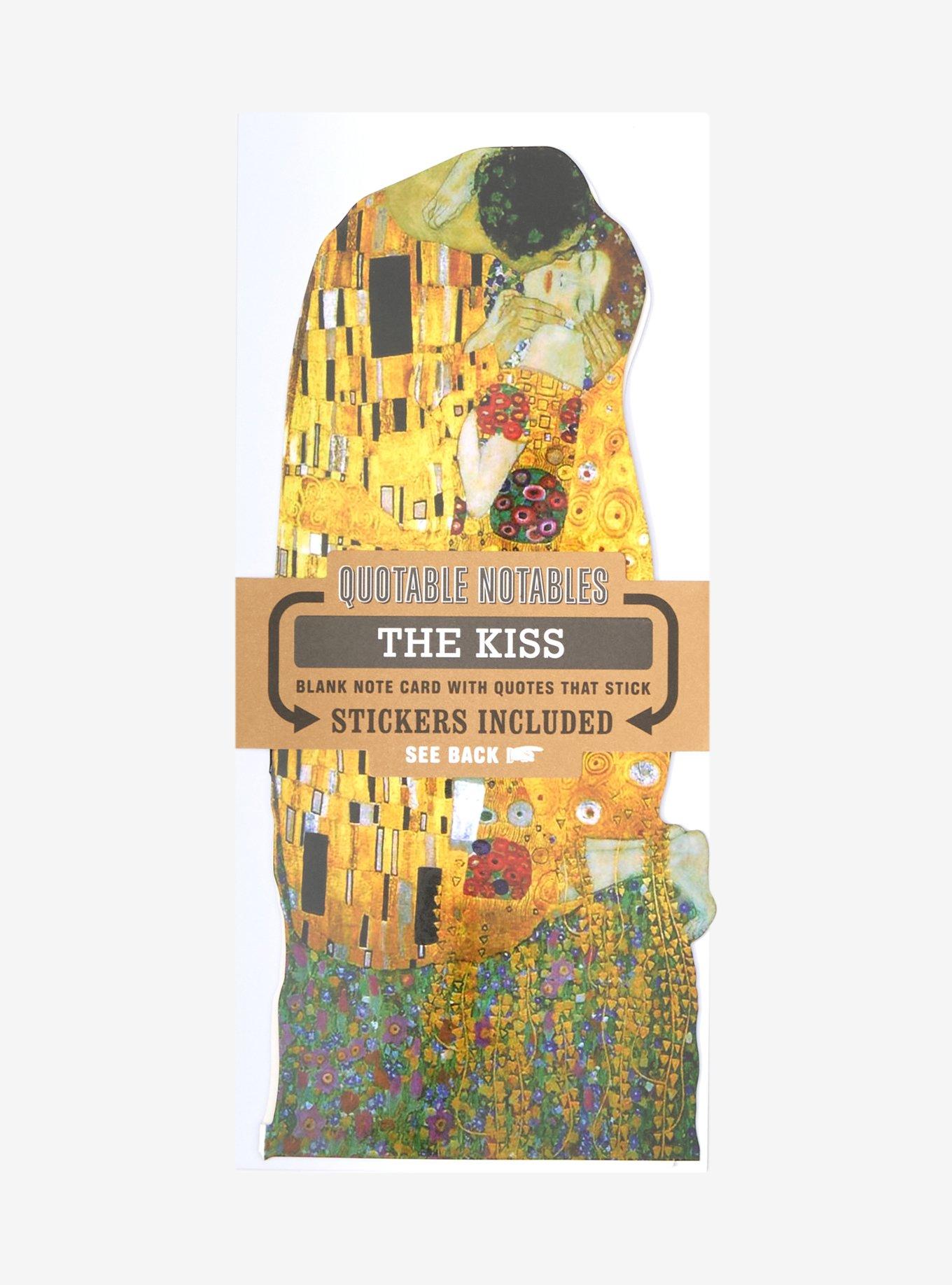 Quotable Notables Klimt's Kiss Greeting Card & Sticker Sheet, , hi-res