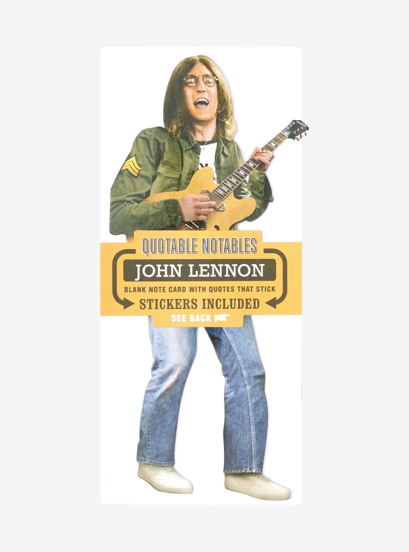 Quotable Notables John Lennon Greeting Card & Sticker Sheet, , hi-res