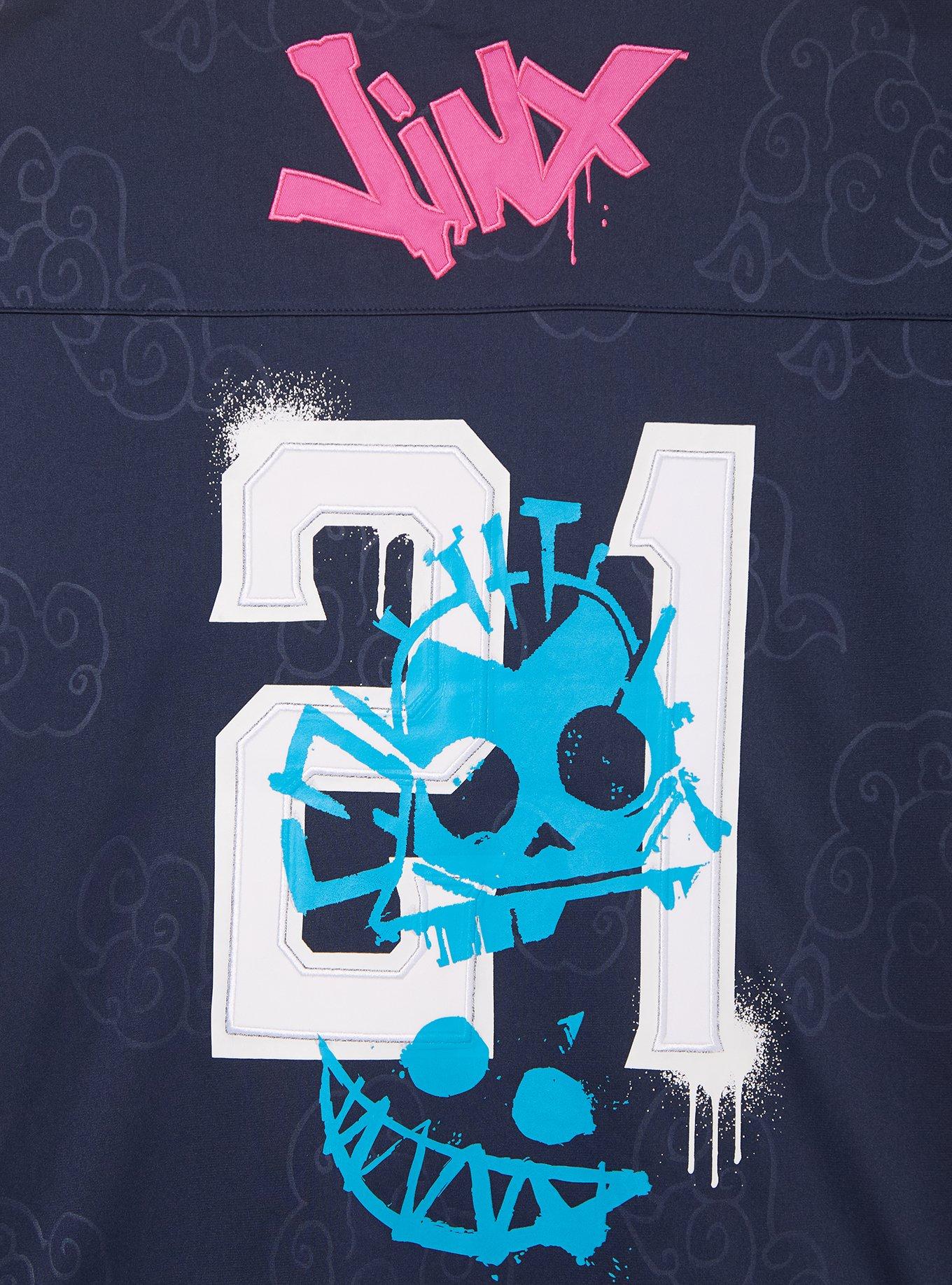 Arcane Jinx Football Jersey - BoxLunch Exclusive, BLACK, alternate - view 4
