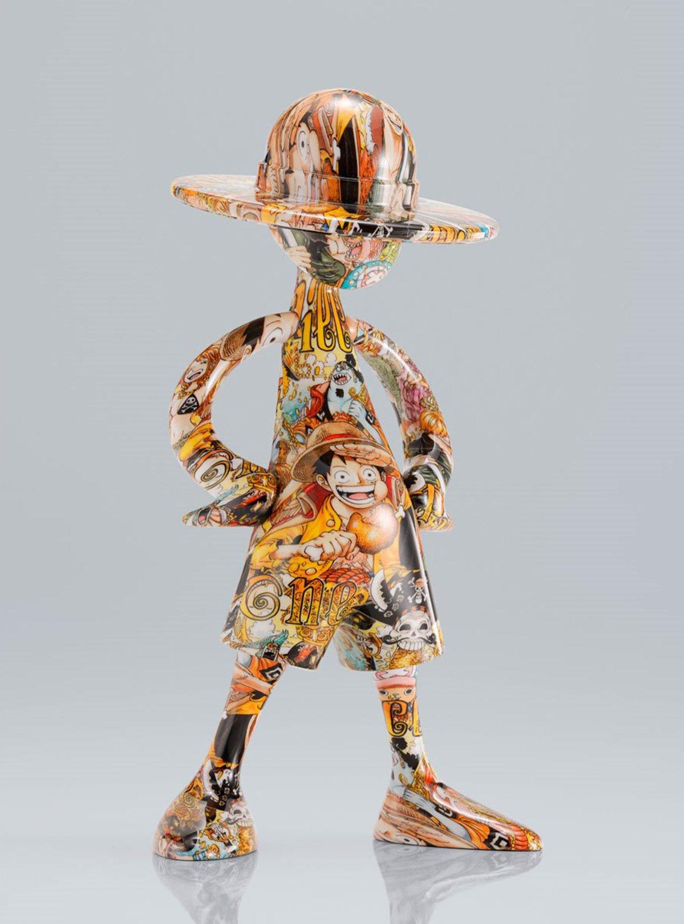 Bandai Namco One Piece Luffy's ArtCanvas 20th Anniversary Figure, , alternate - view 4