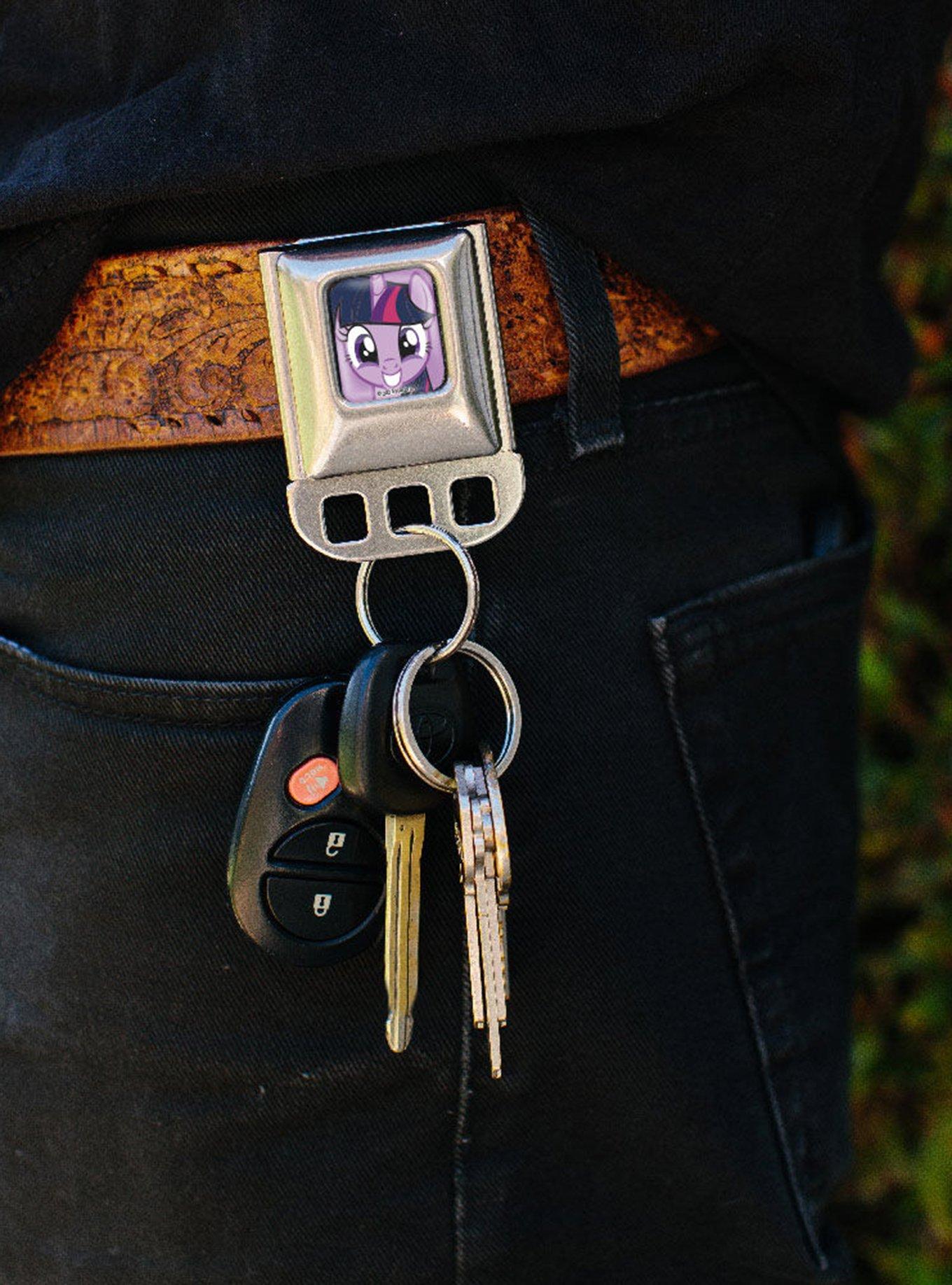 My Little Pony Twilight Sparkle Close Up Seatbelt Buckle Keychain, , alternate