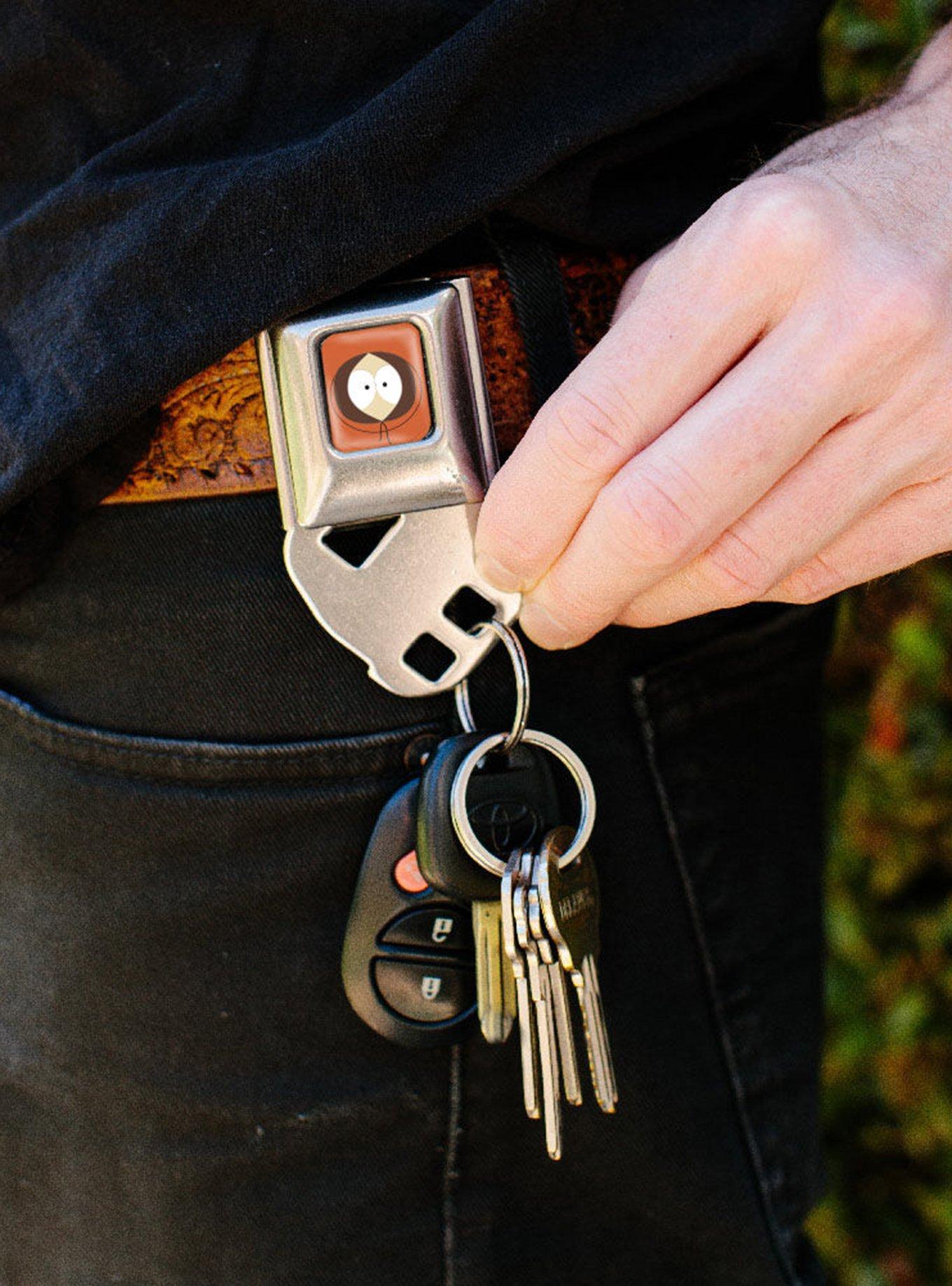 South Park Kenny McCormick Face Close Up Seatbelt Buckle Keychain, , alternate