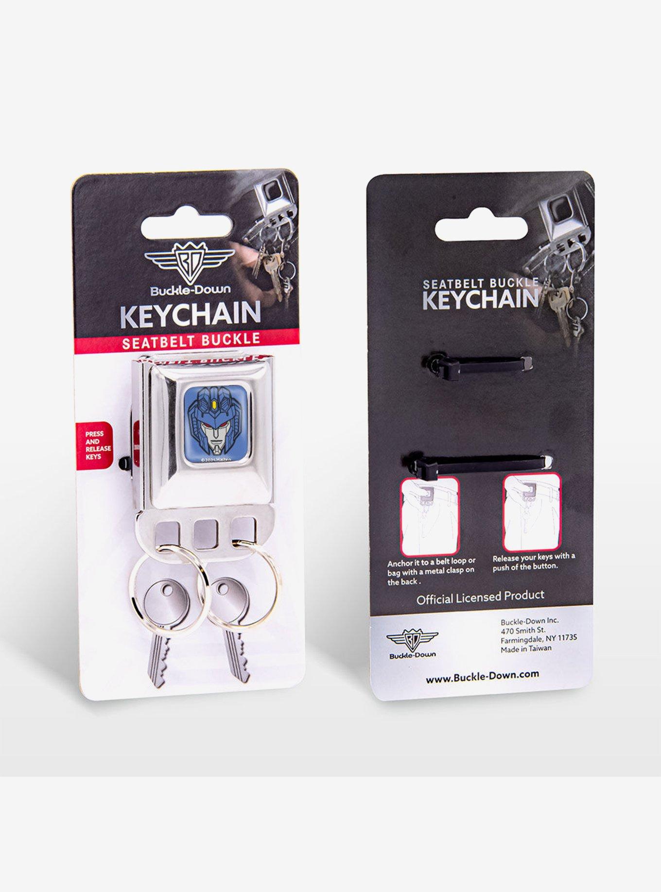 Transformers Starscream Face Seatbelt Buckle Keychain, , alternate