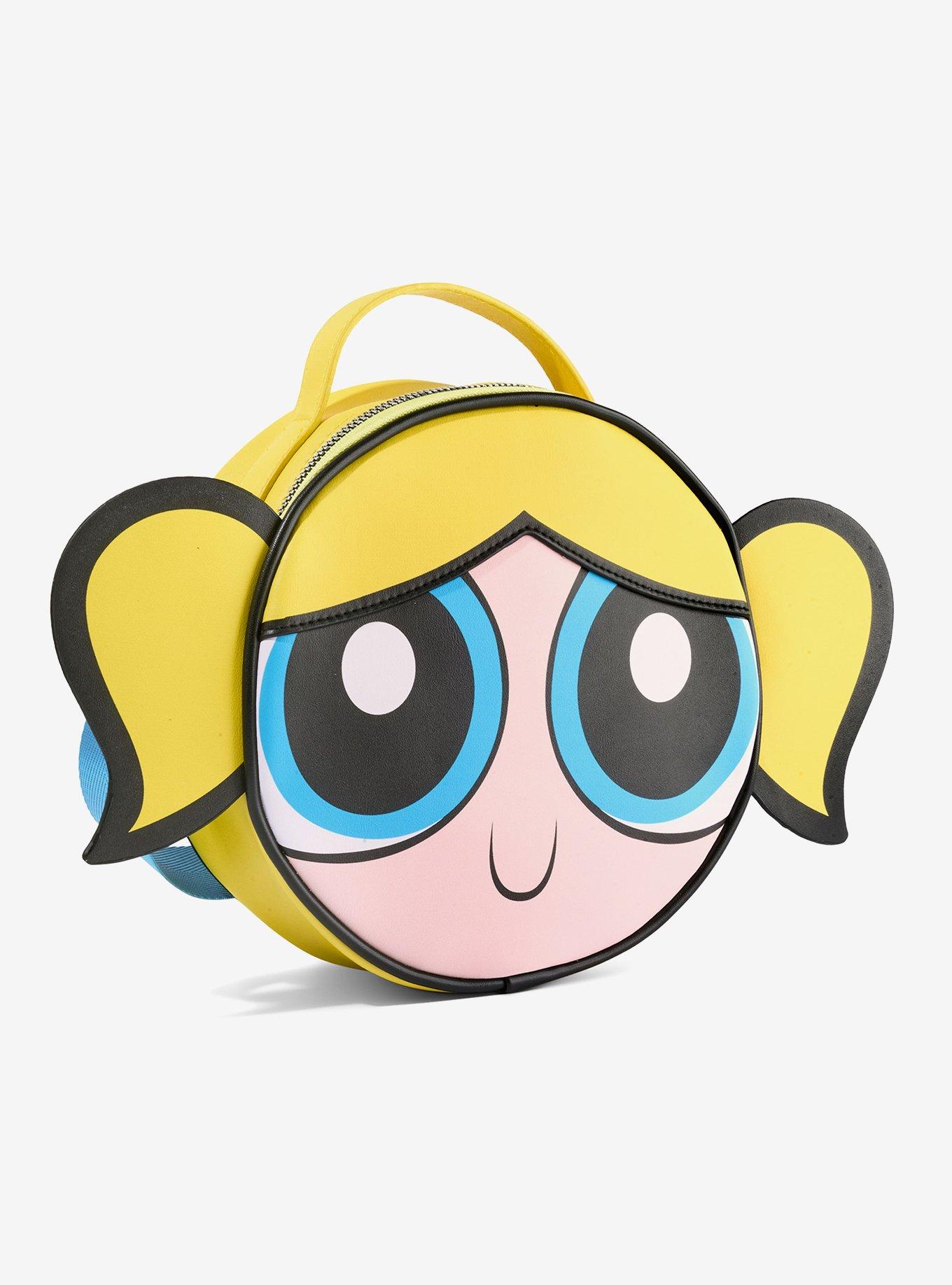 The Powerpuff Girls Bubbles Smiling Face Close Up Crossbody Bag, , alternate