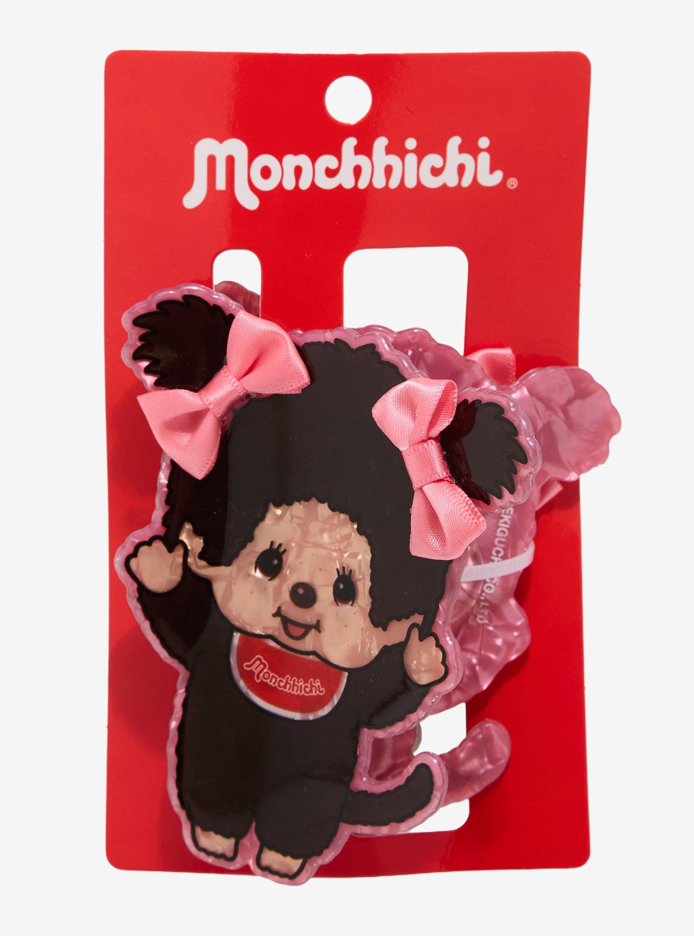 Monchhichi Pink Bow Figural Claw Clip - BoxLunch Exclusive, , alternate - view 3