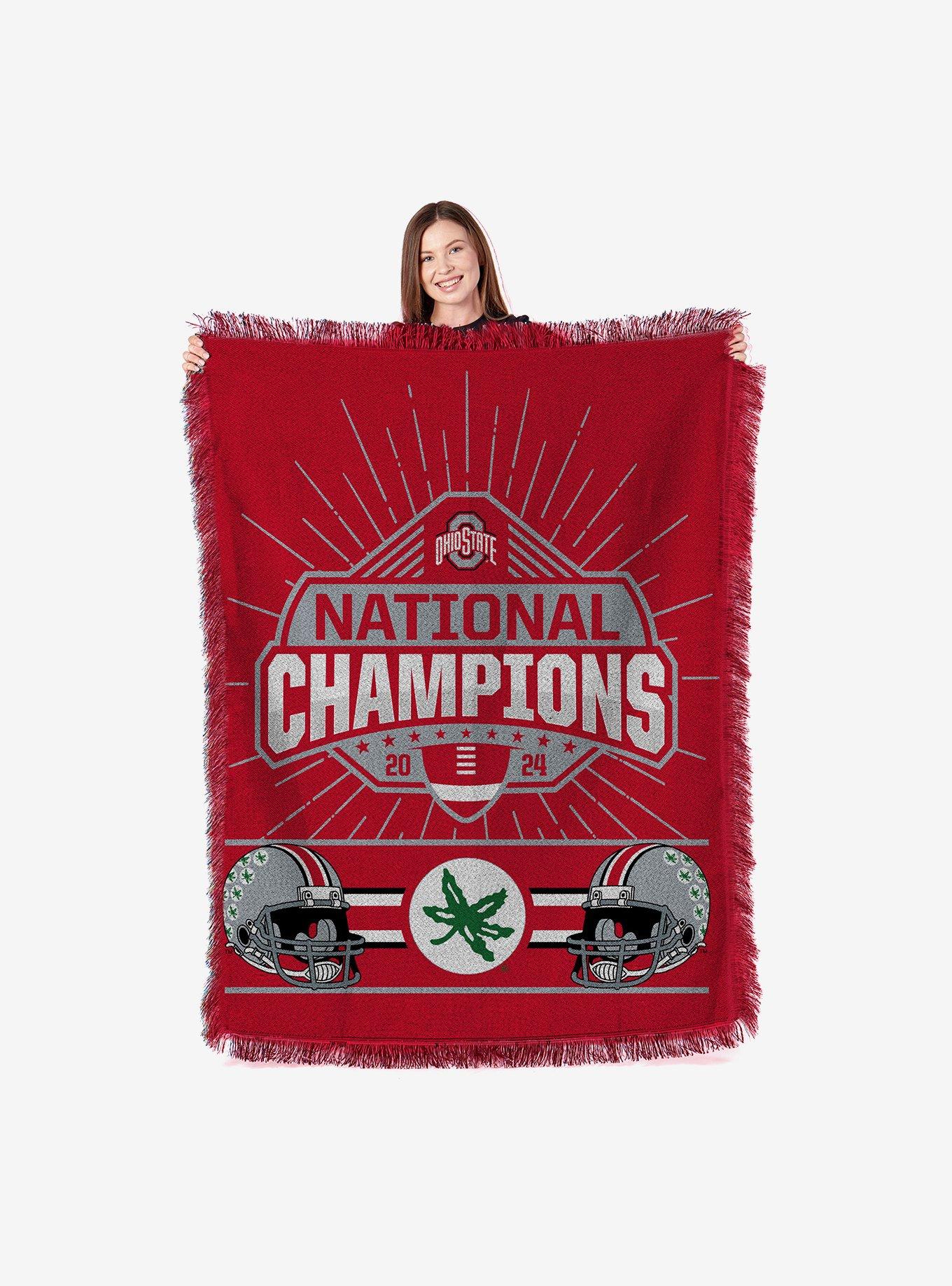 NCAA Ohio State Buckeyes 2024 FBC Peak Tapestry Throw Blanket, , hi-res