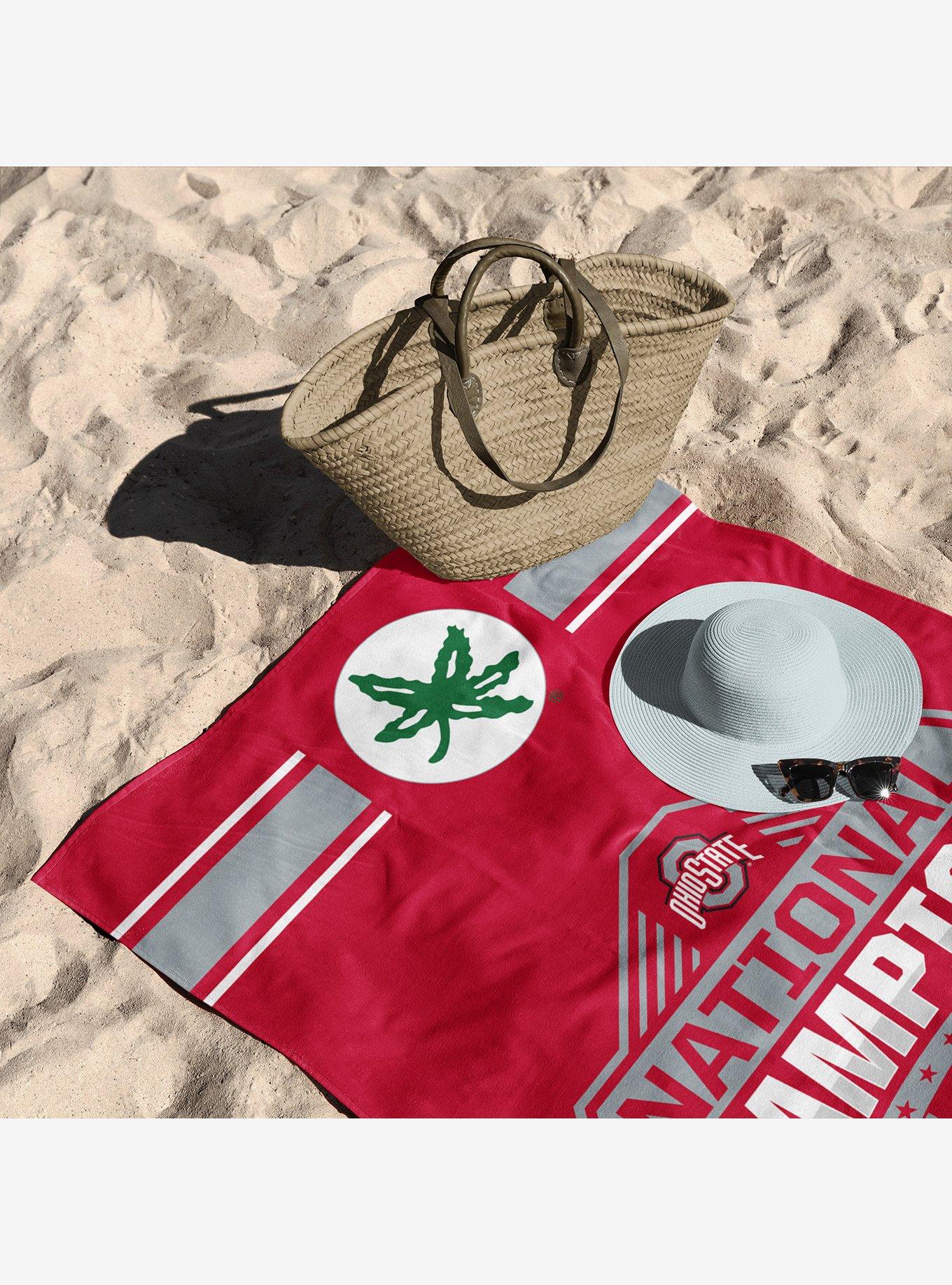 NCAA Ohio State Buckeyes 2024 FBC Parallel Beach Towel, , alternate