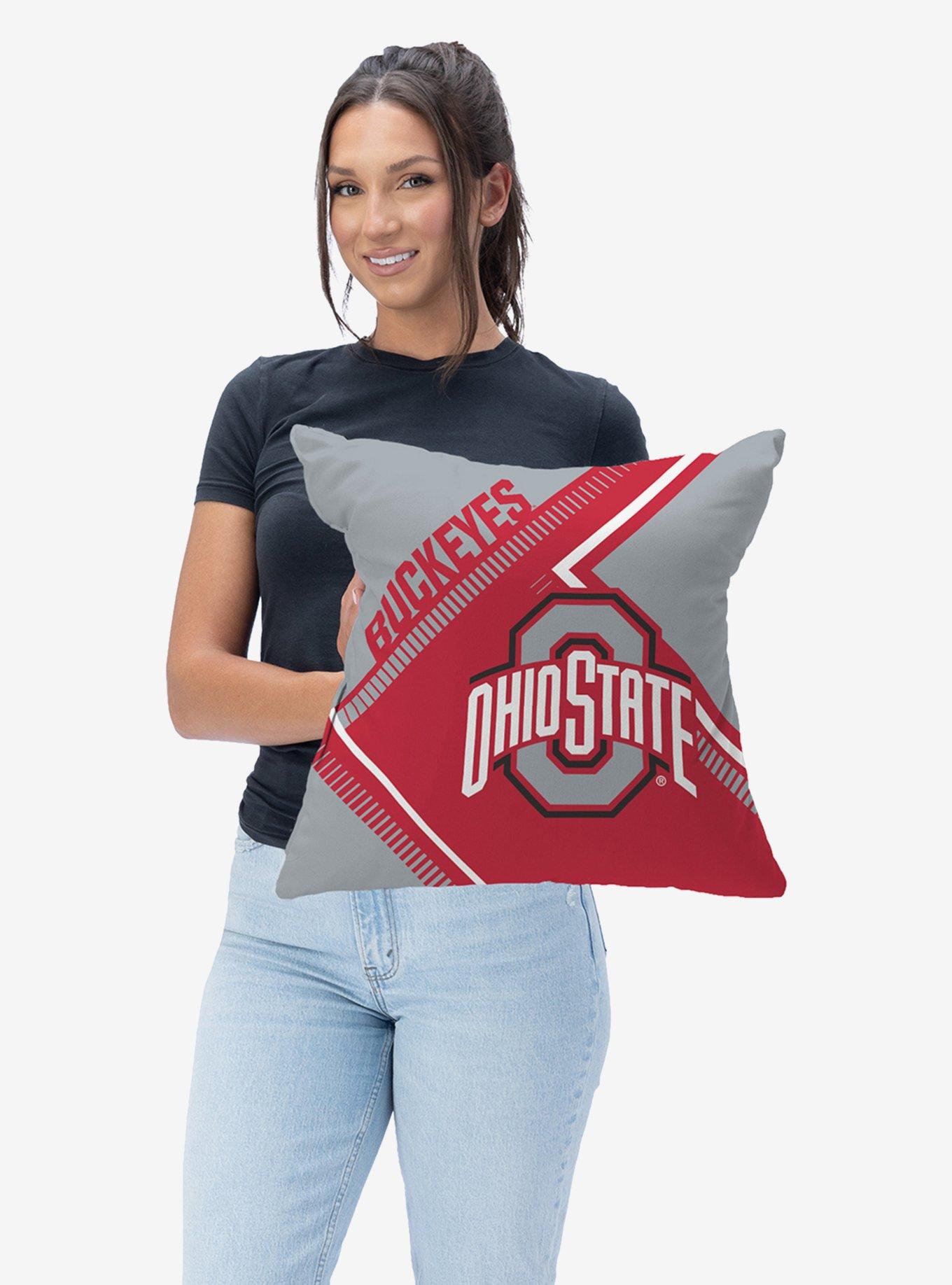 NCAA Ohio State Buckeyes Pulsewave Throw Pillow, , hi-res