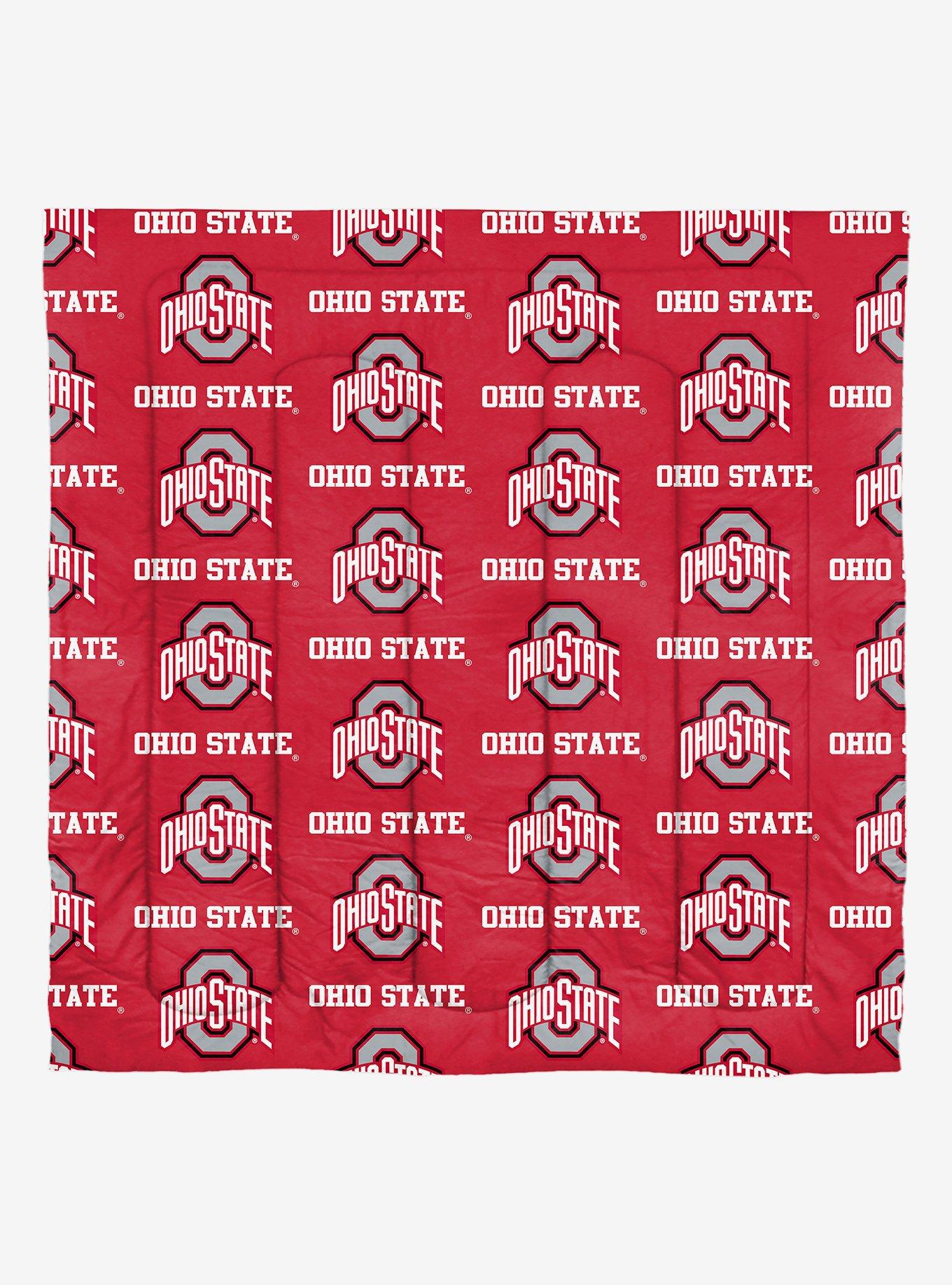 NCAA Rotary Ohio State 7 PC Queen Bed In Bag Set, , hi-res