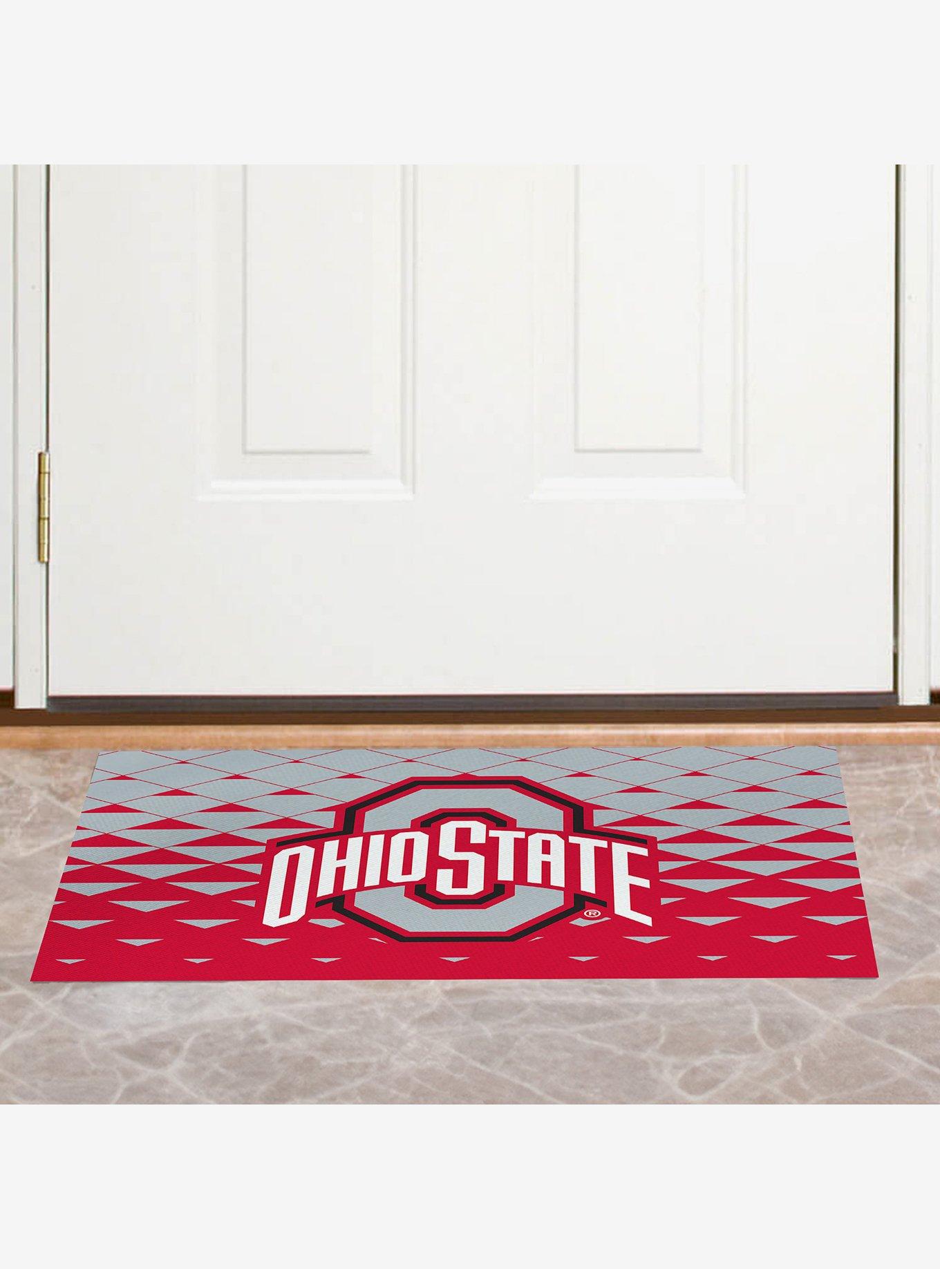 NCAA Ohio State Buckeyes Dropzone Washable Rug, , alternate