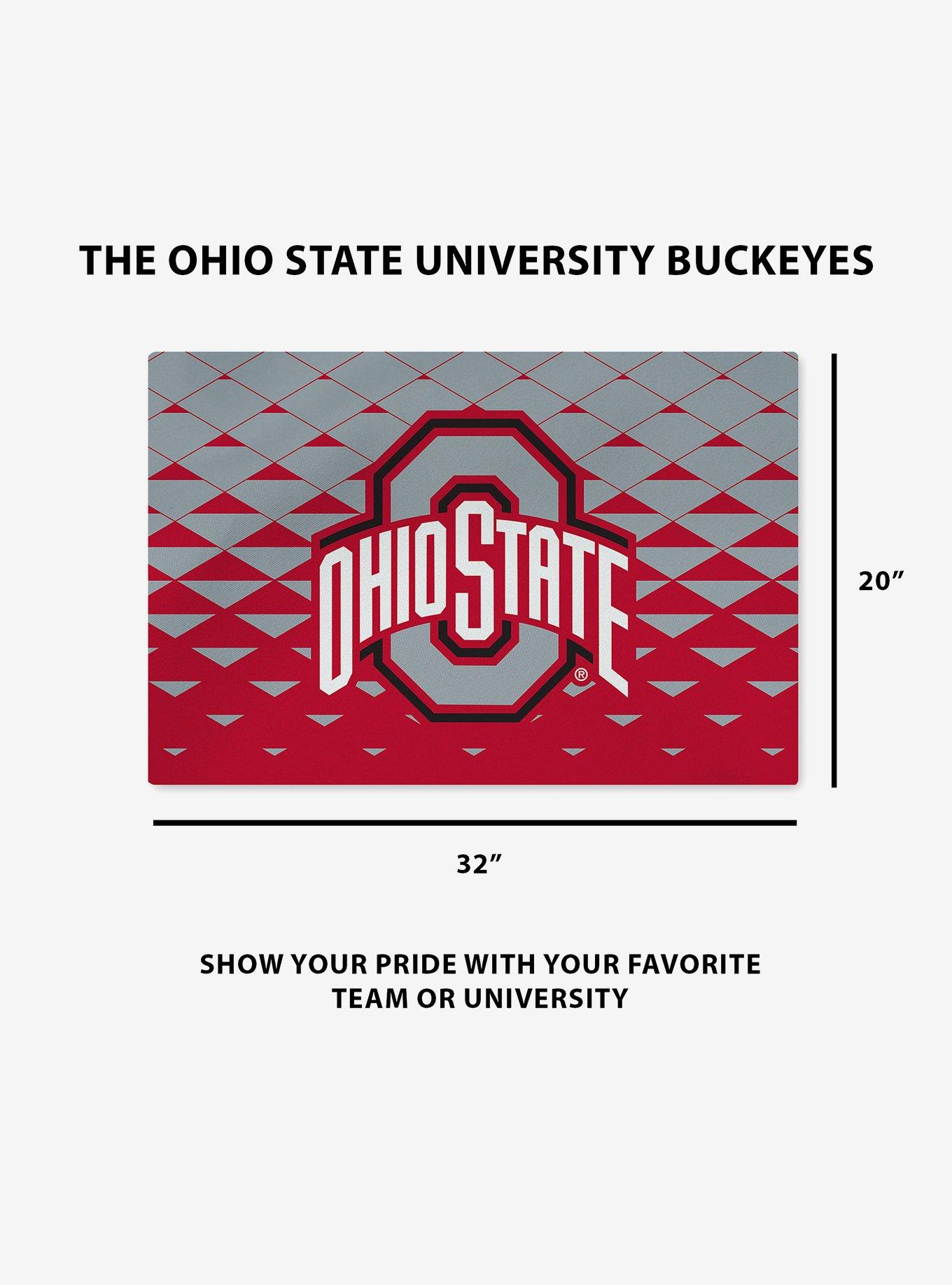 NCAA Ohio State Buckeyes Dropzone Washable Rug, , alternate