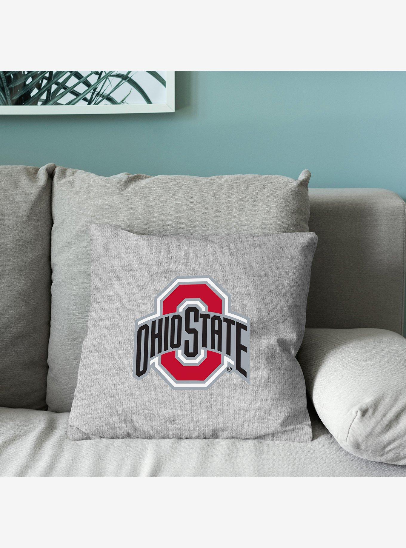 NCAA Ohio State Buckeyes Logo Sweatshirt Pillow, , alternate