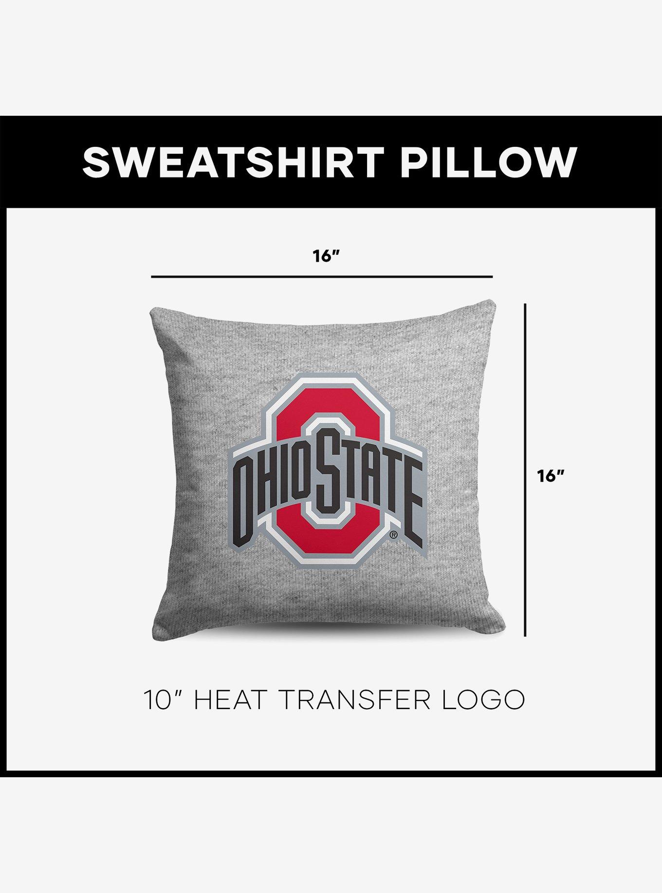 NCAA Ohio State Buckeyes Logo Sweatshirt Pillow, , alternate