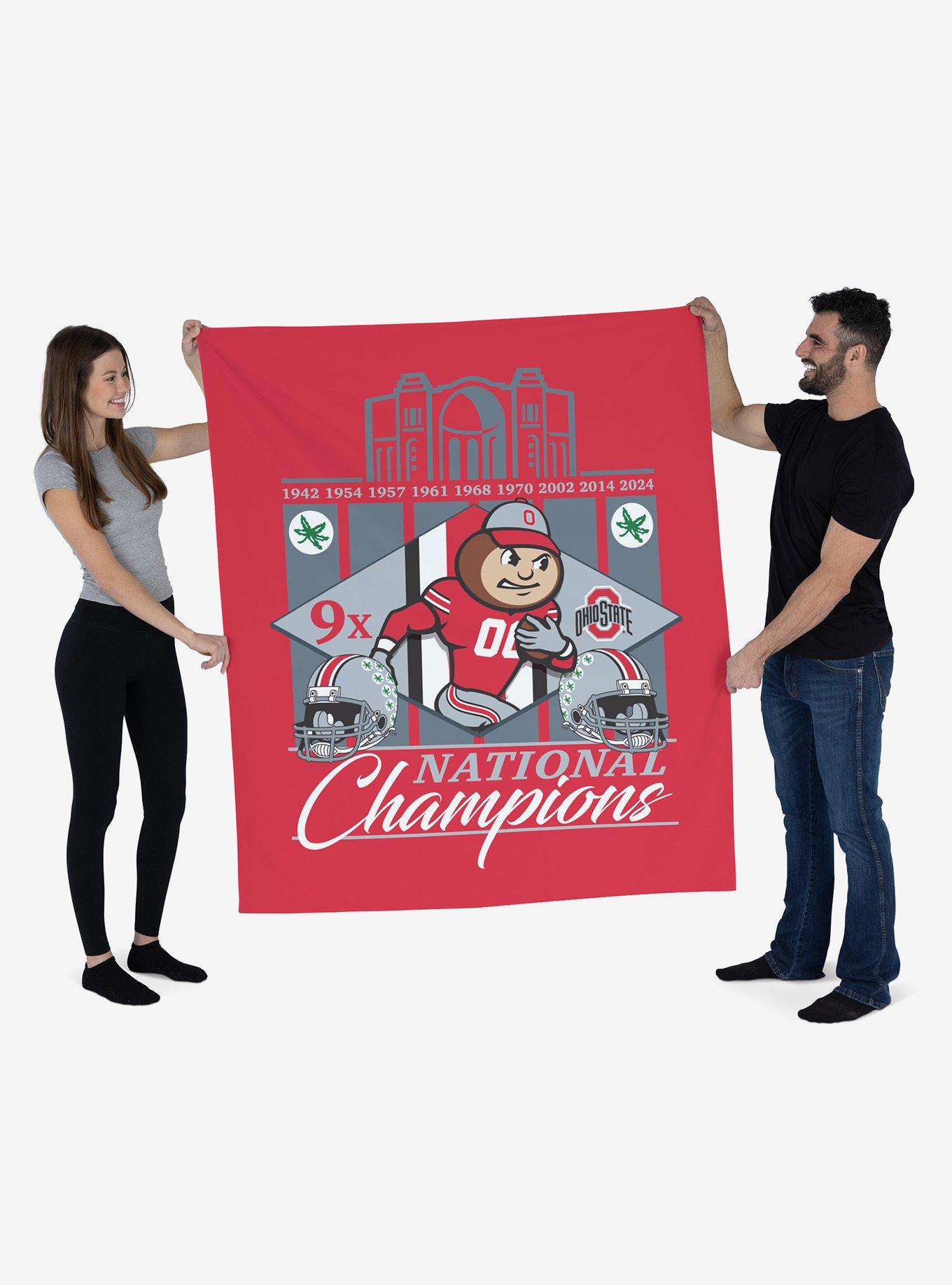 NCAA Ohio State Buckeyes 2024 FBC 9X Champs Wall Hanging, , hi-res