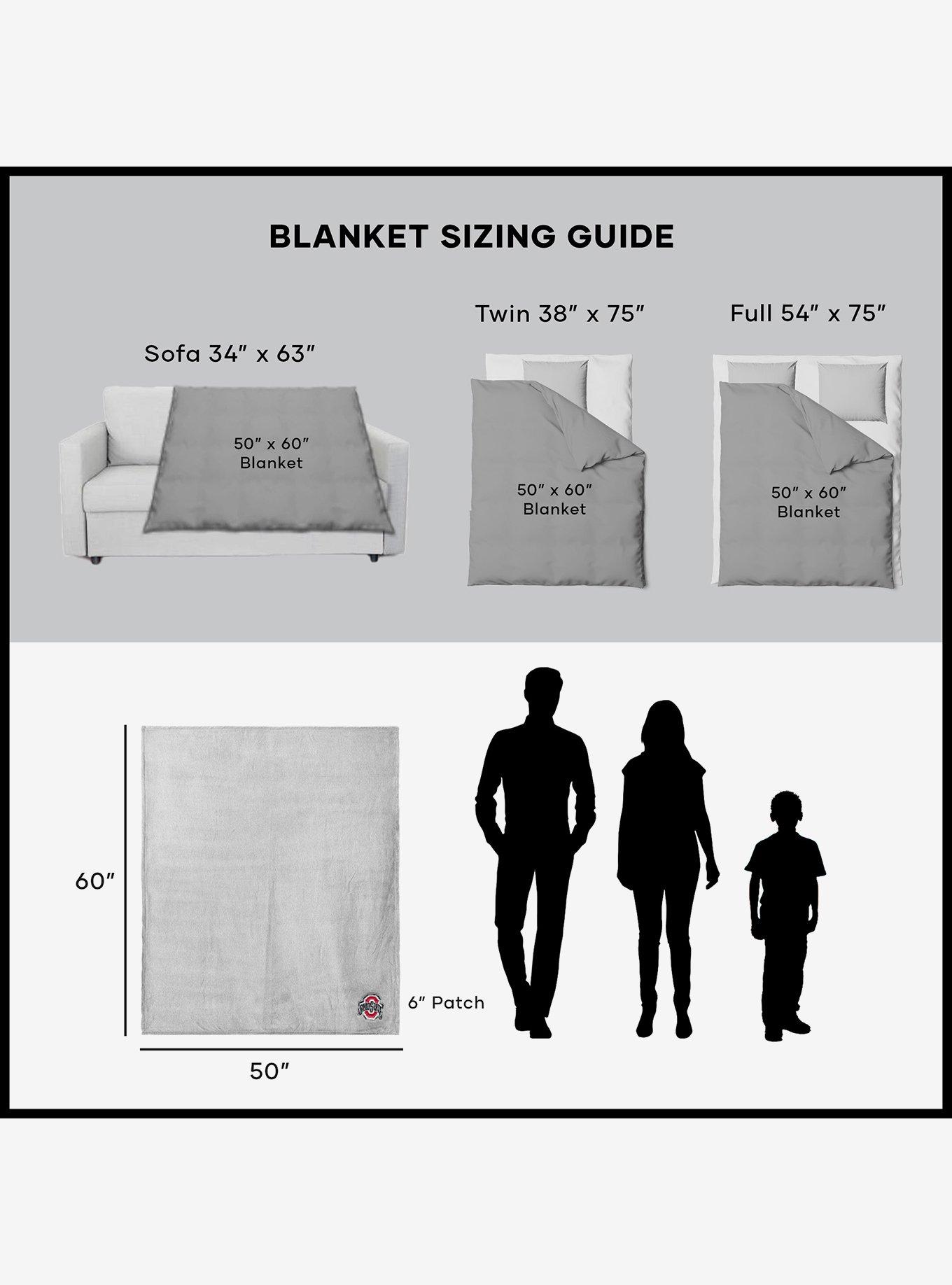 NCAA Ohio State Buckeyes Logo Sweatshirt Throw Blanket, , alternate