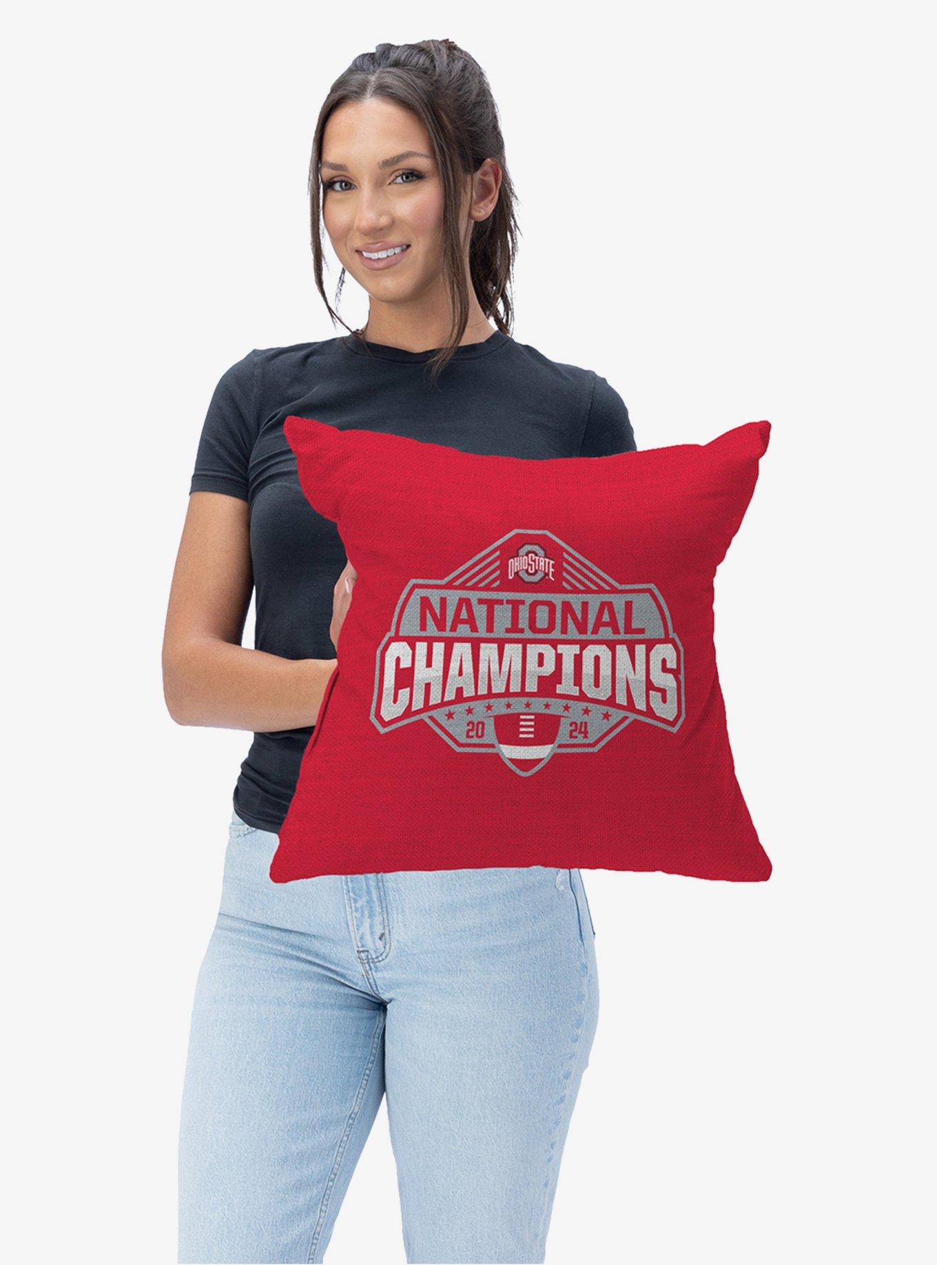 NCAA Ohio State Buckeyes 2024 FBC Champs Tapestry Throw Pillow, , hi-res