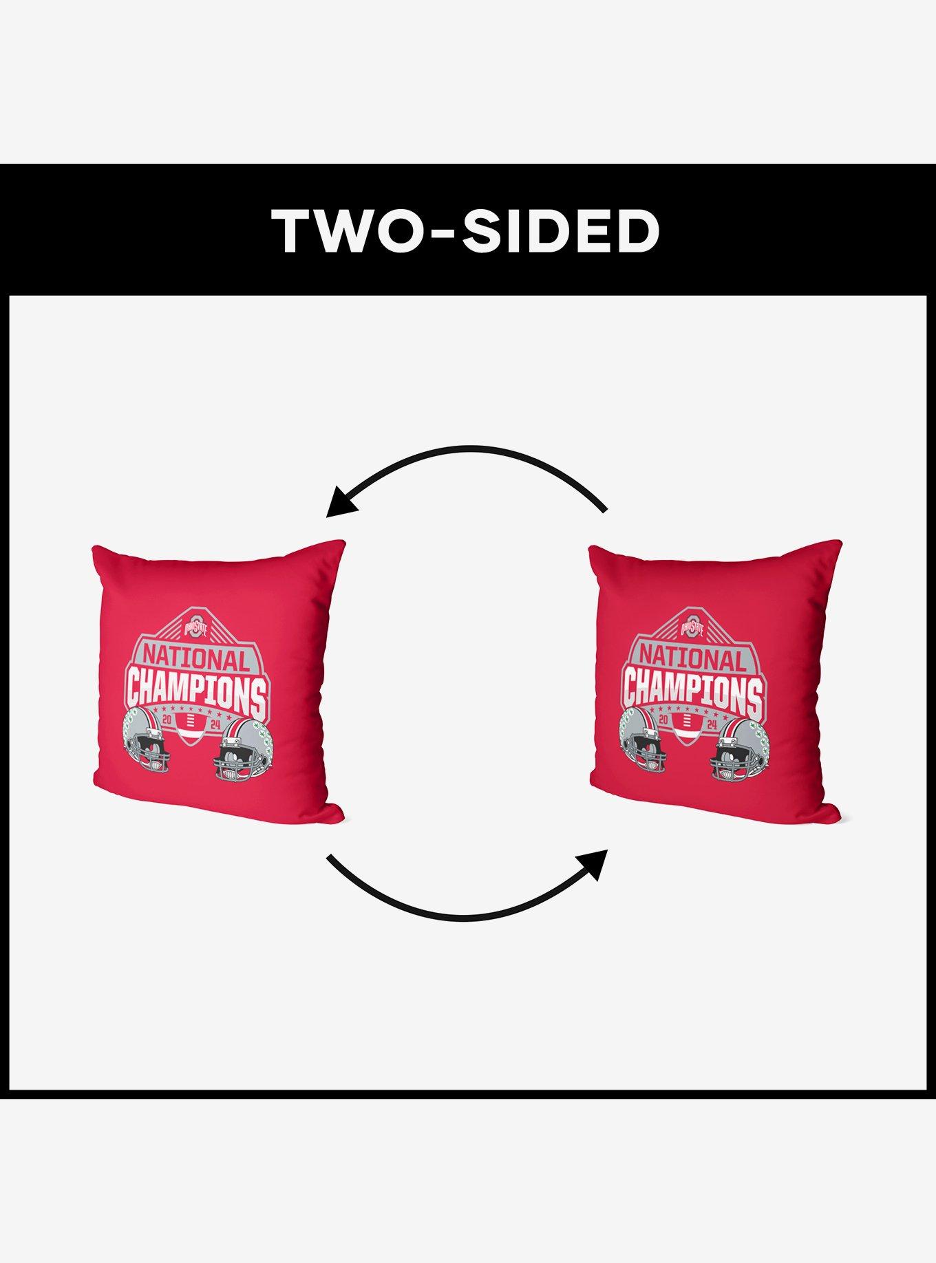 NCAA Ohio State Buckeyes 2024 FBC Champ Stance Throw Pillow, , alternate