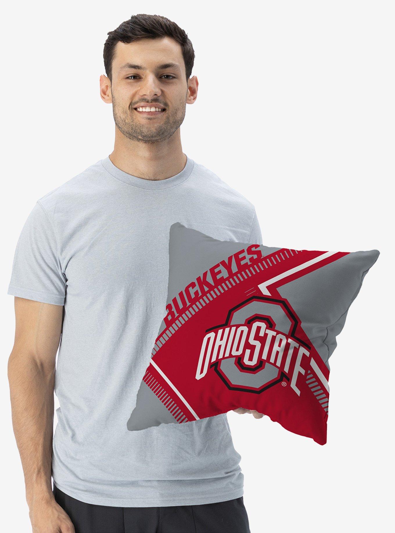 NCAA Ohio State Buckeyes Pulsewave Throw Pillow