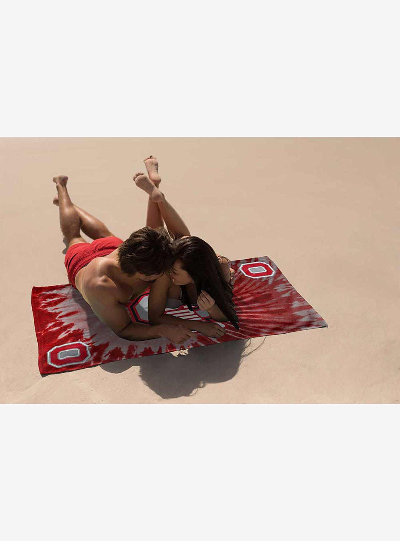 NCAA Ohio State Psychedelic Beach Towel, , hi-res