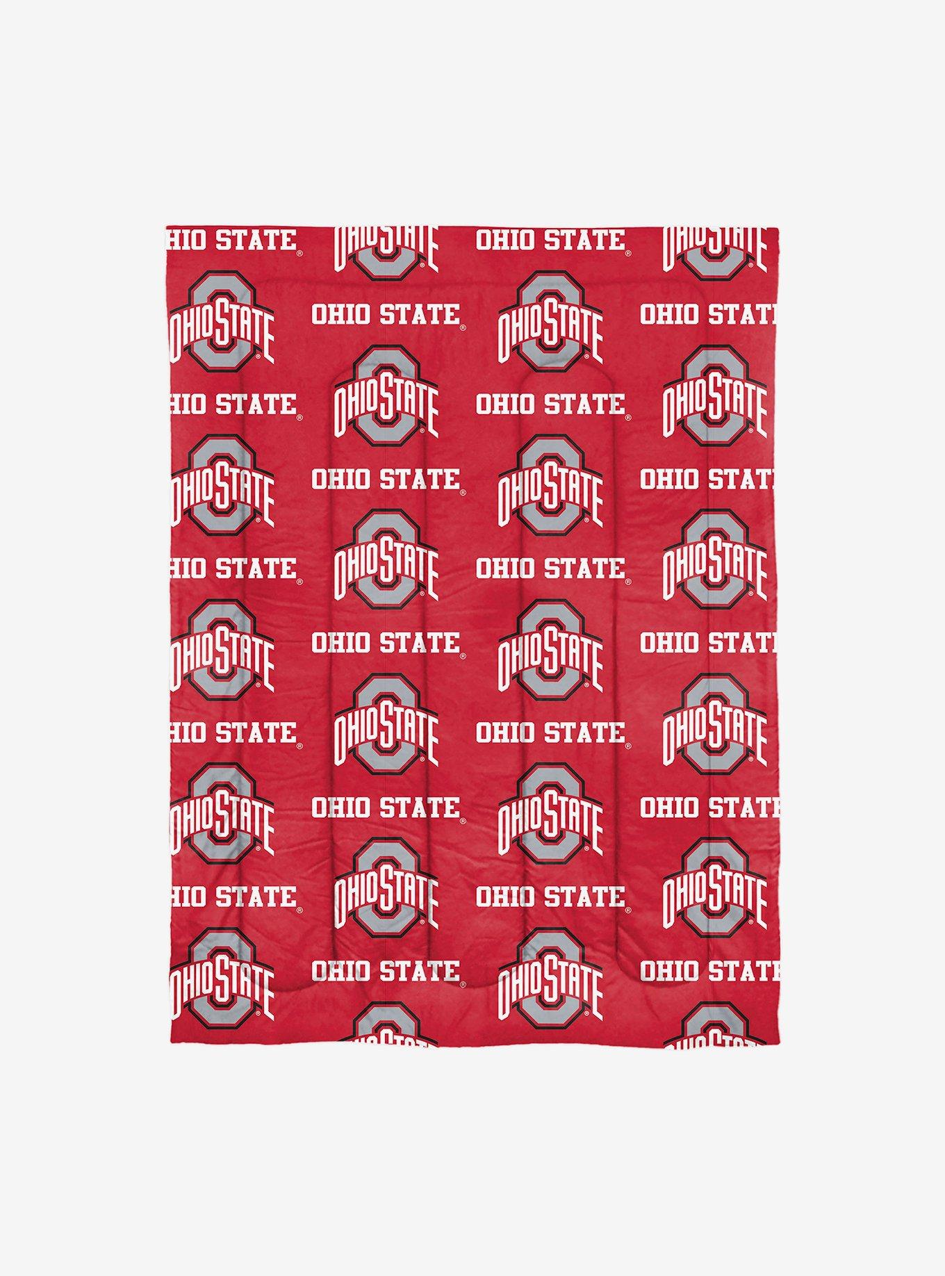 NCAA Ohio State University Buckeyes Twin Rotary Bed In A Bag Set, , hi-res