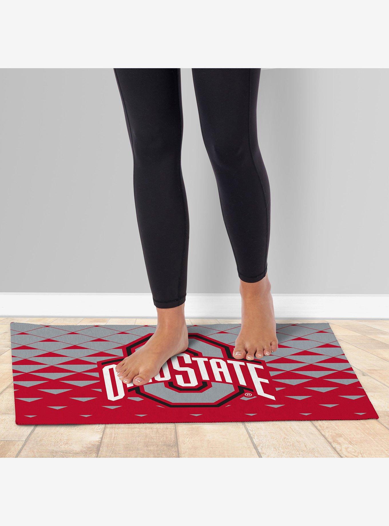 NCAA Ohio State Buckeyes Dropzone Washable Rug, , hi-res