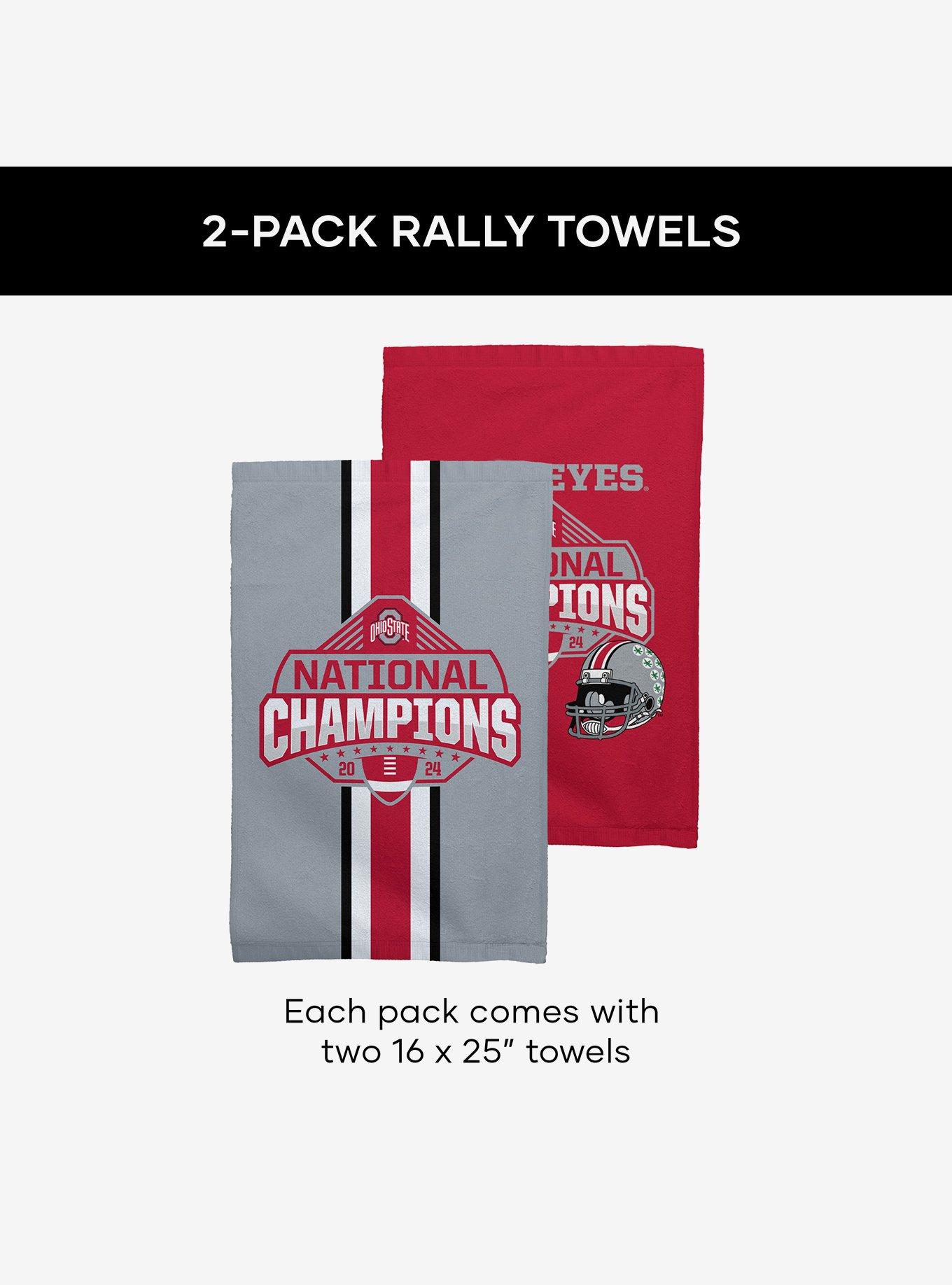NCAA Ohio State Buckeyes 2024 FBC Champs Fan Towel 2 Pack, , alternate