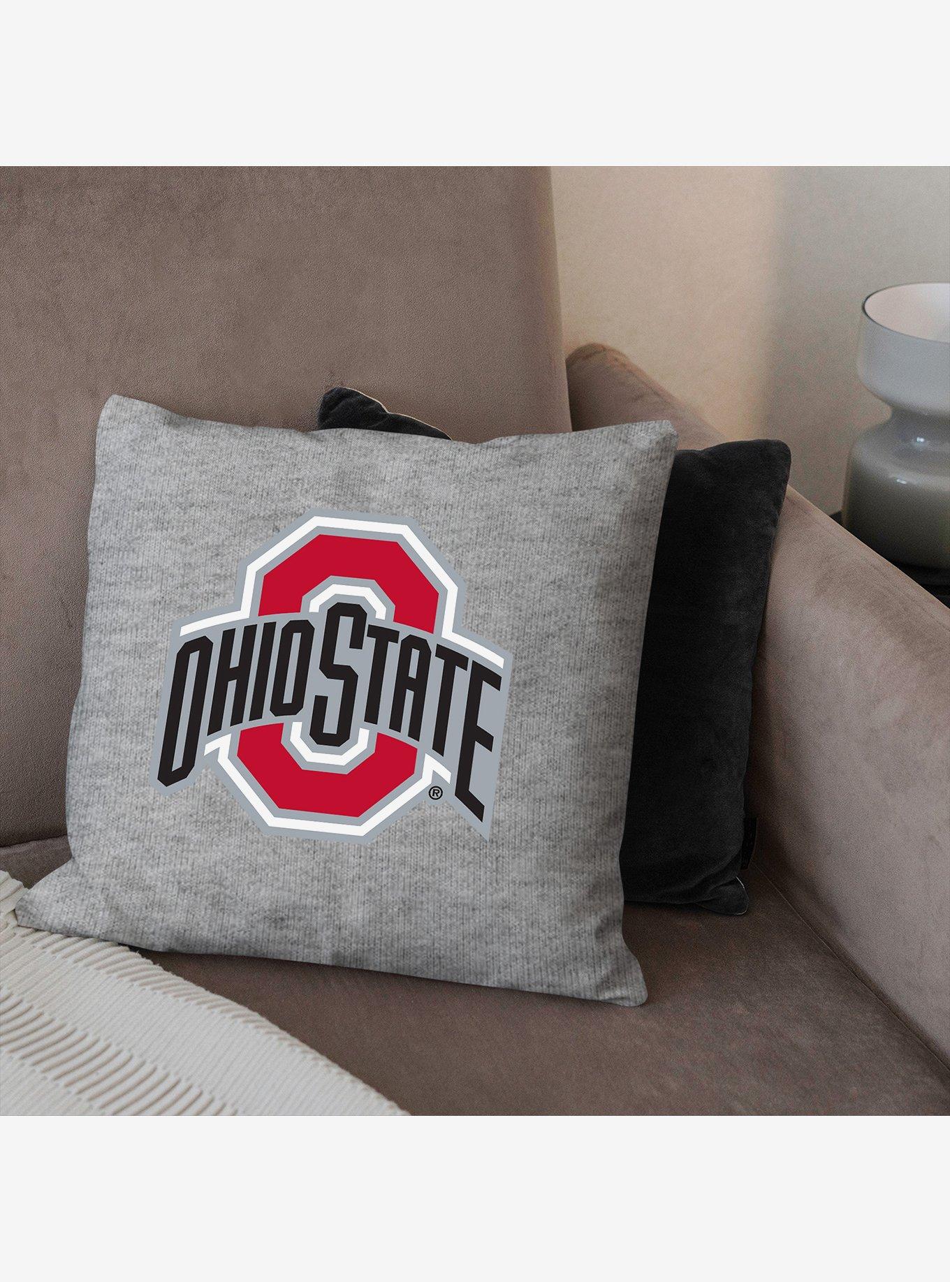NCAA Ohio State Buckeyes Logo Sweatshirt Pillow, , alternate