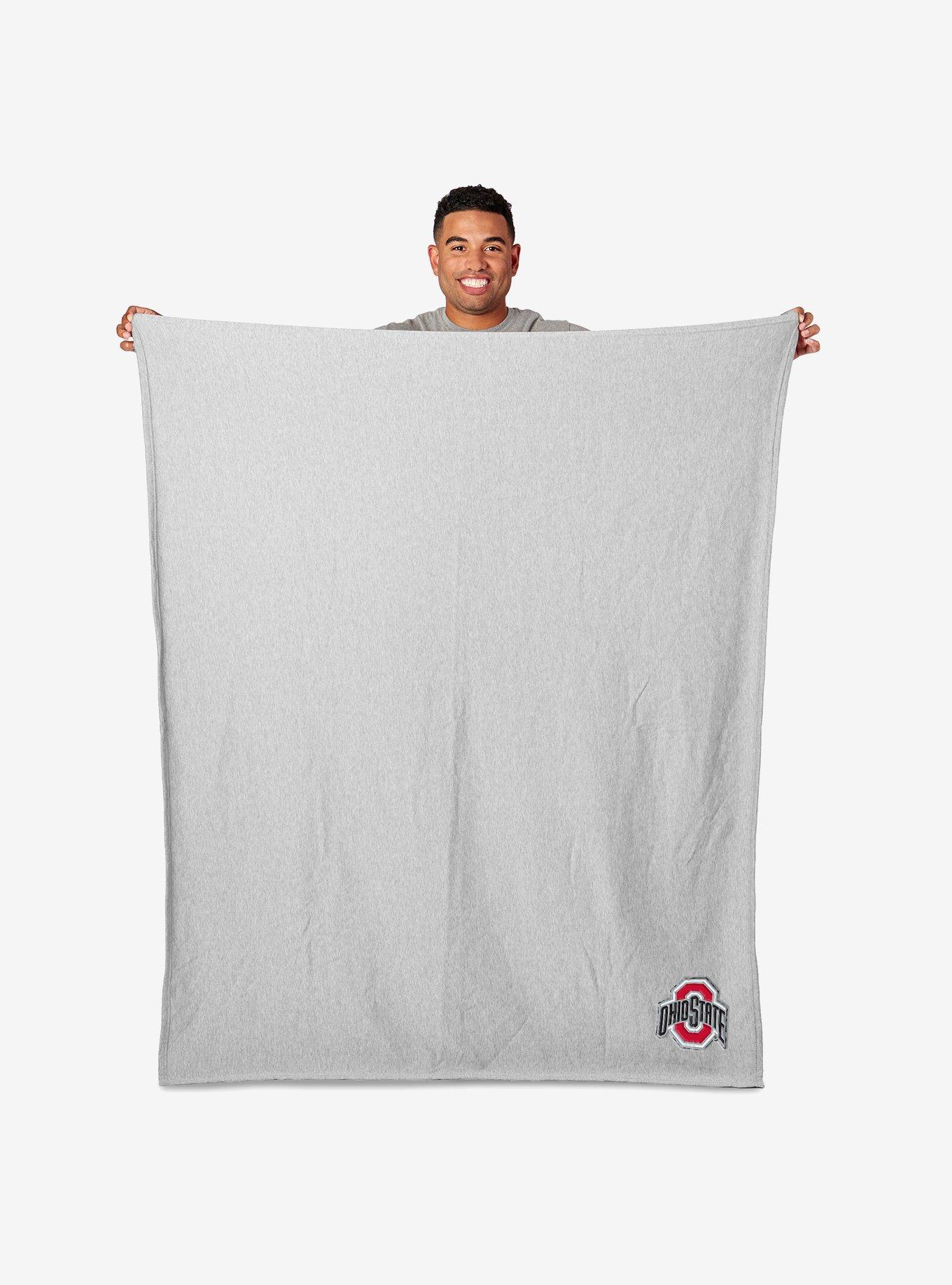 NCAA Ohio State Buckeyes Logo Sweatshirt Throw Blanket, , hi-res