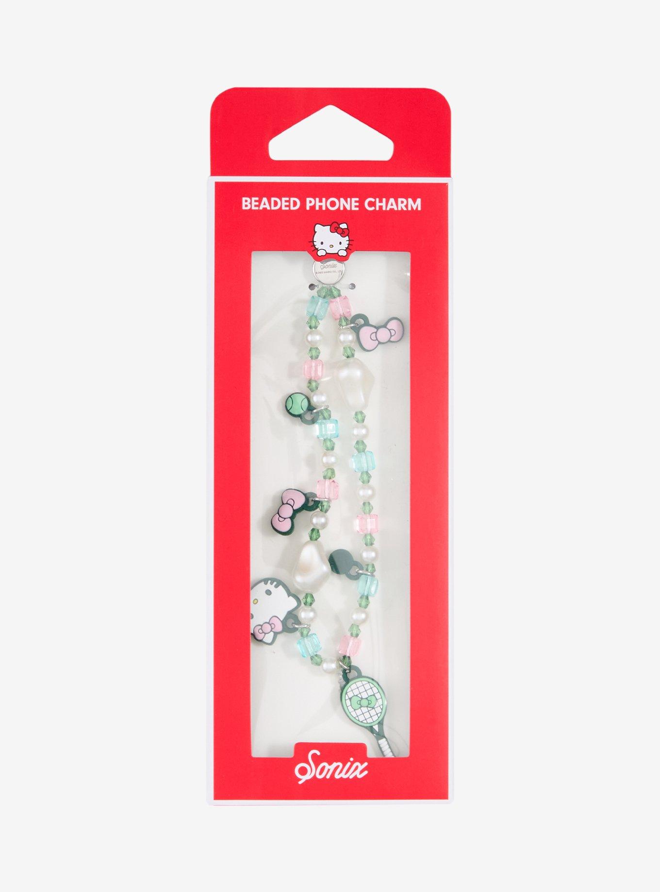 Sonix Hello Kitty Tennis Bead Phone Charm, , alternate