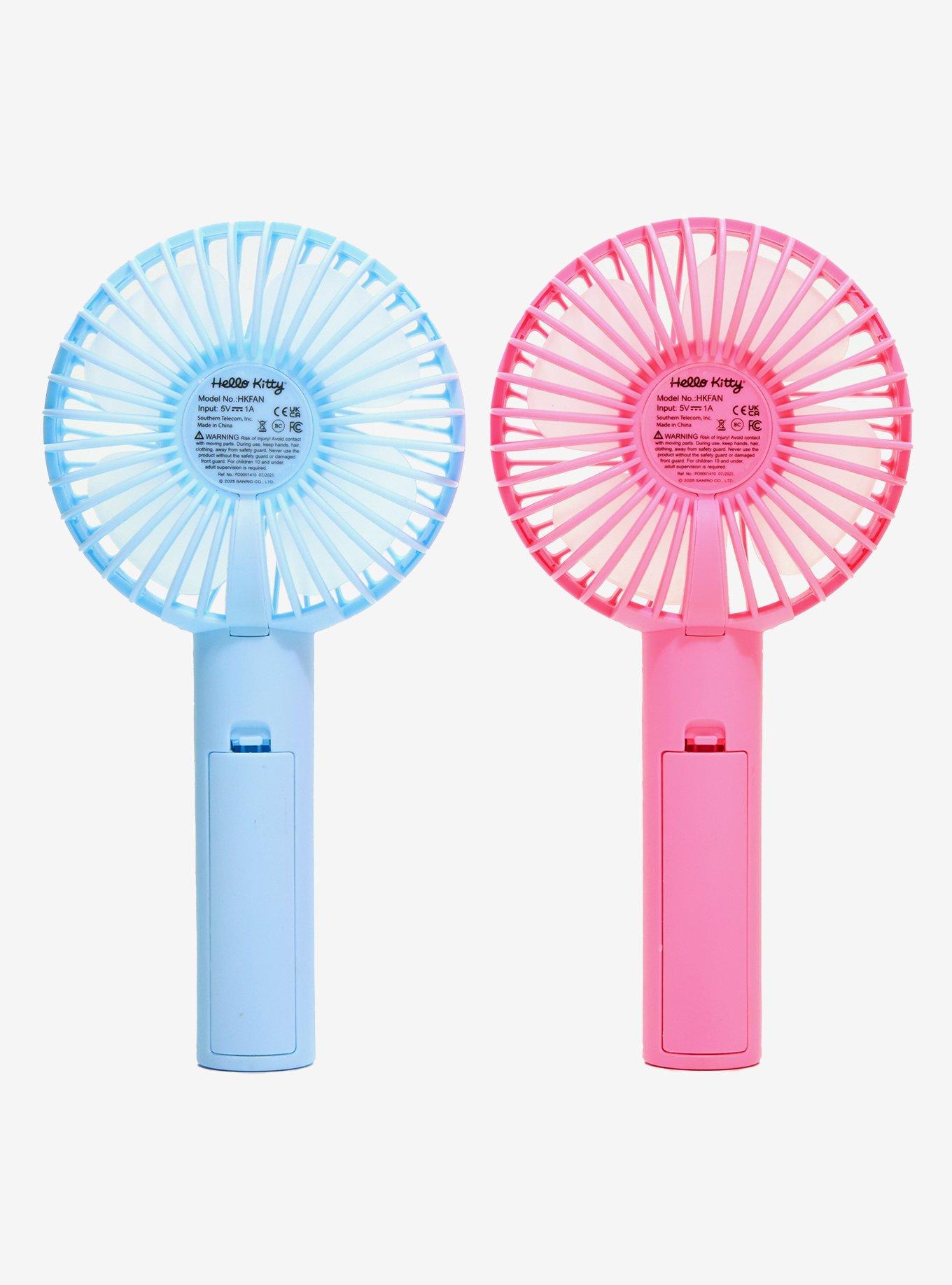 Hello Kitty & Cinnamoroll Handheld Fan With Stand Set, , alternate