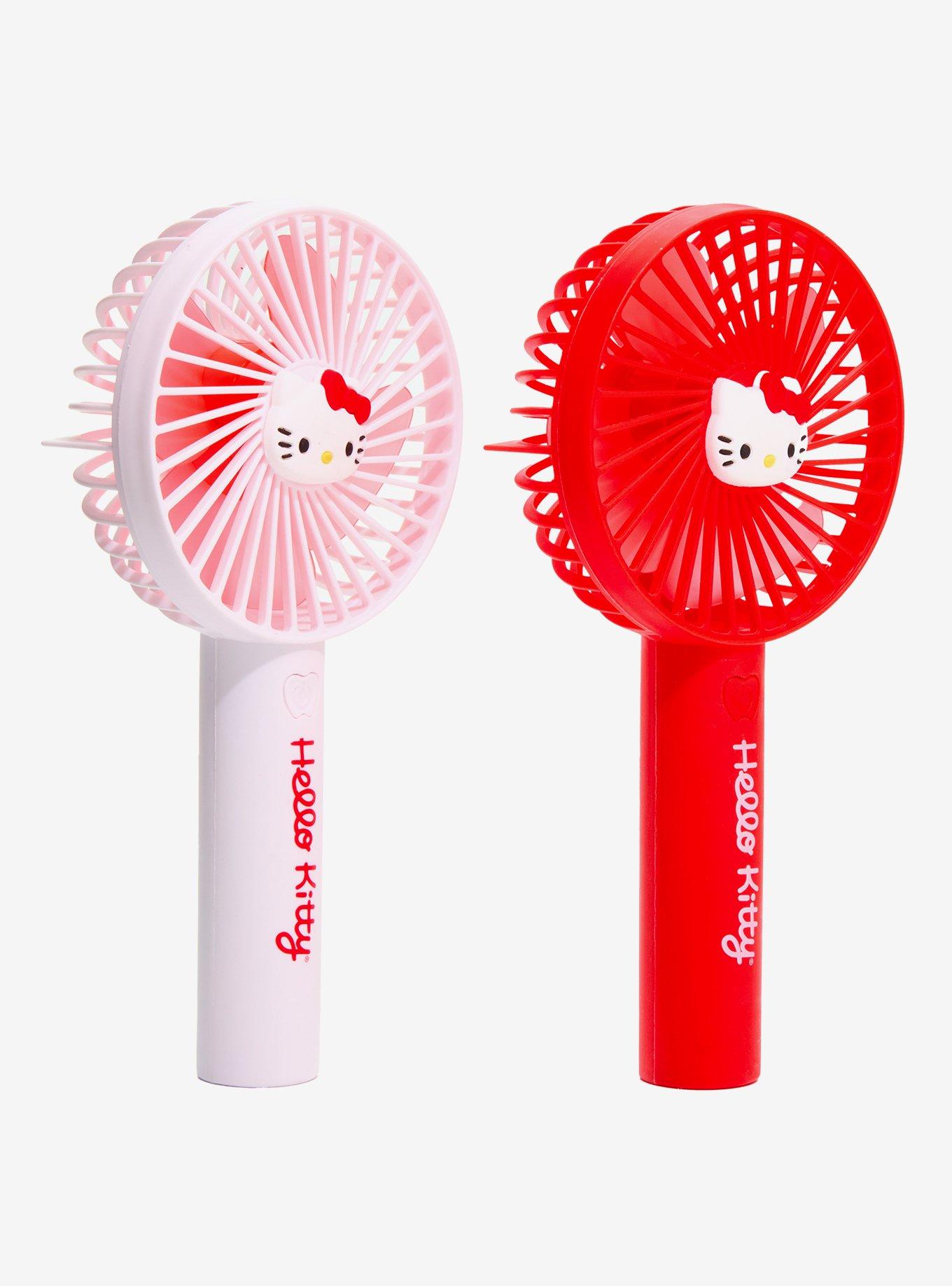 Hello Kitty Handheld Fan With Stand Set, , hi-res